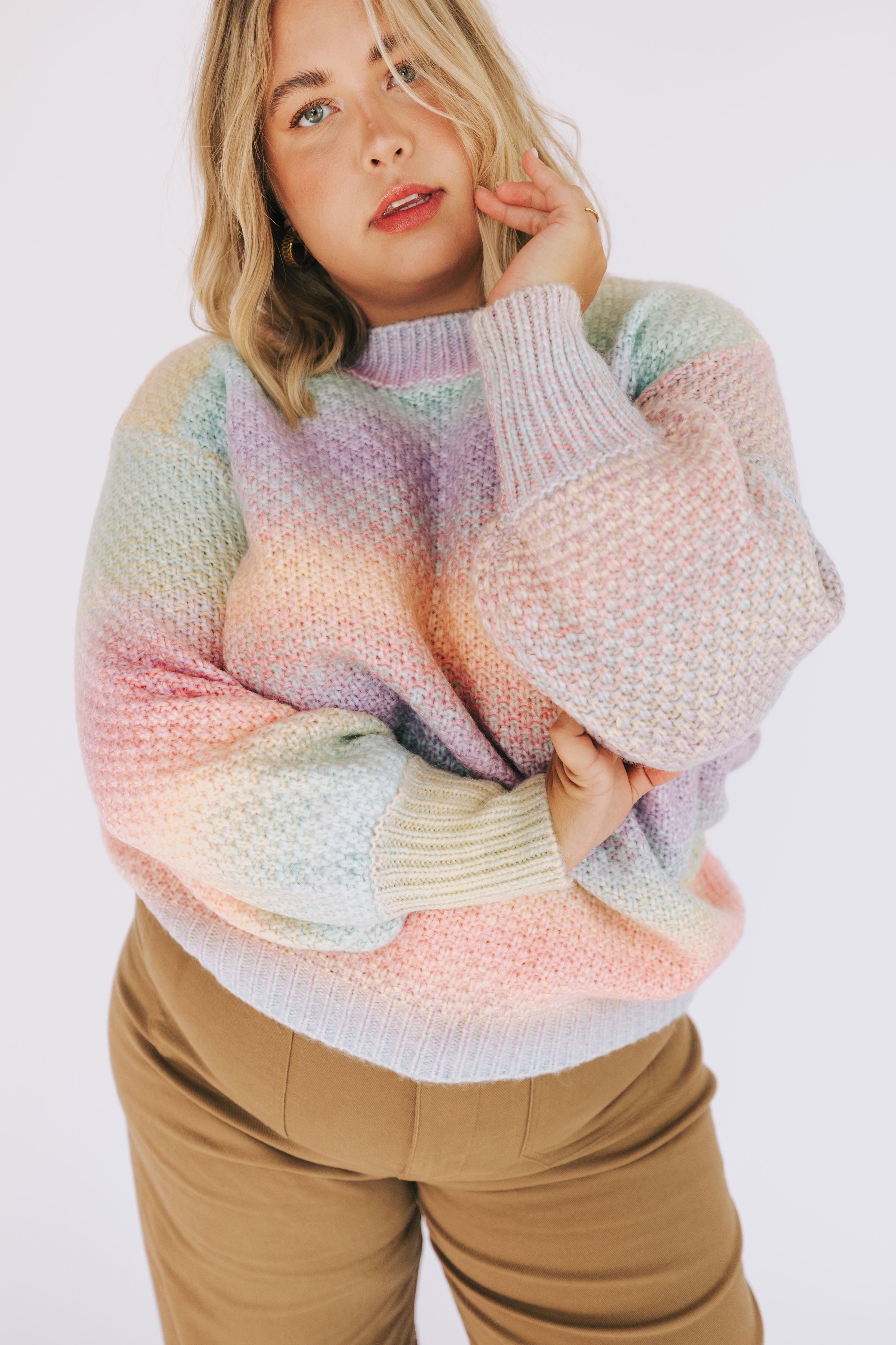 PLUS SIZE - Color Your World Sweater