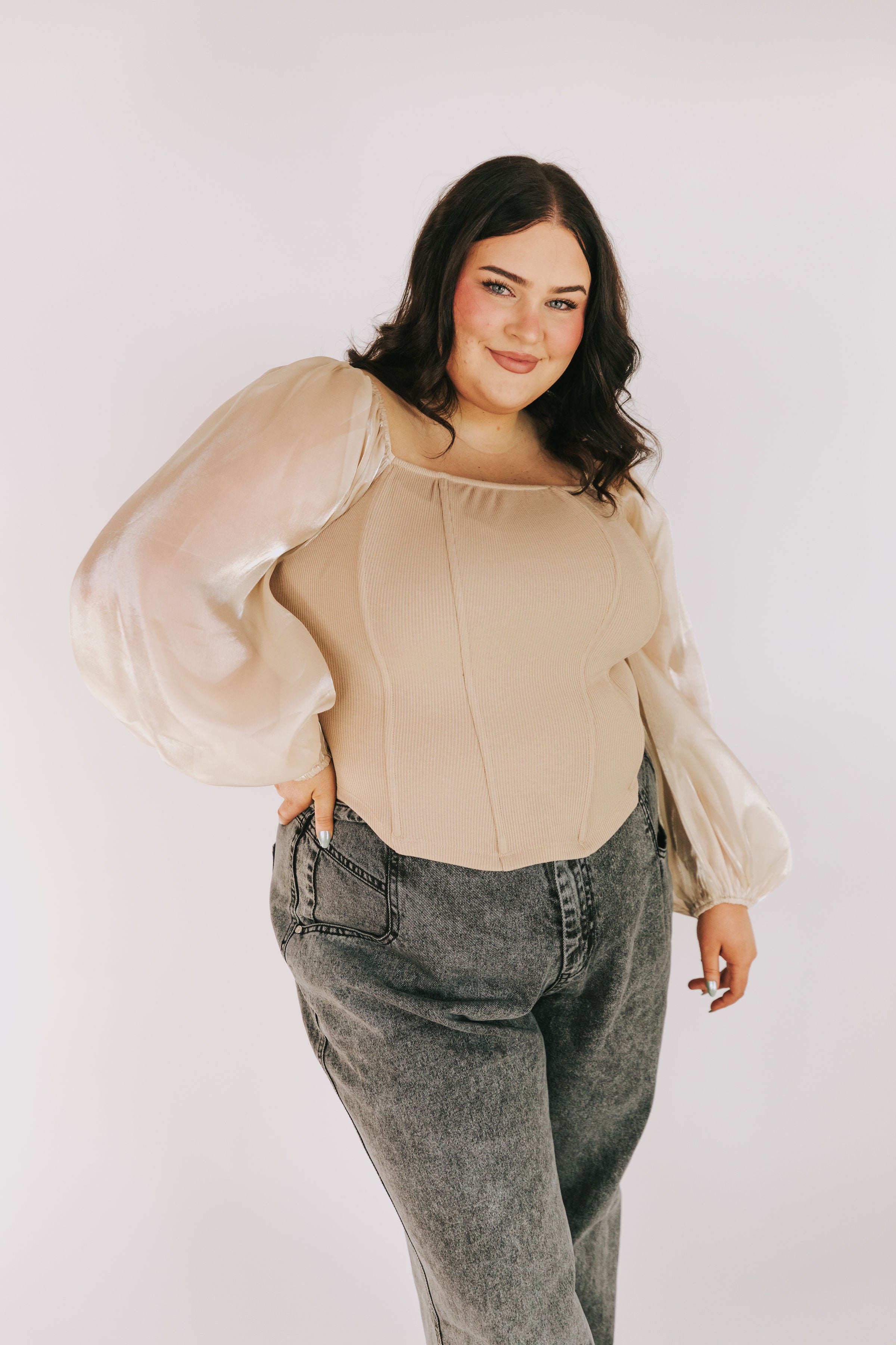 PLUS SIZE - Toast To Us Top