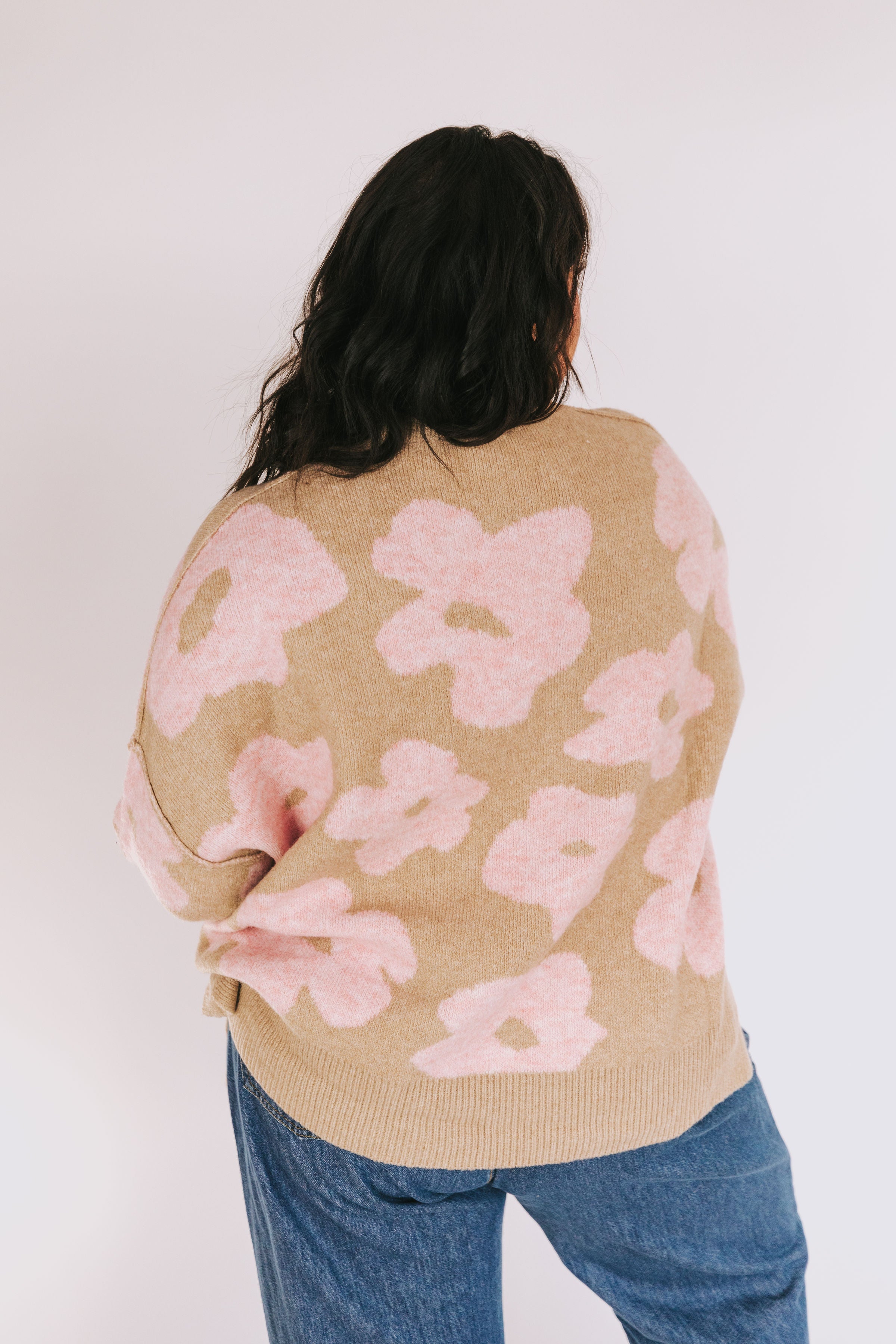 PLUS SIZE - Keep It Rosy Sweater