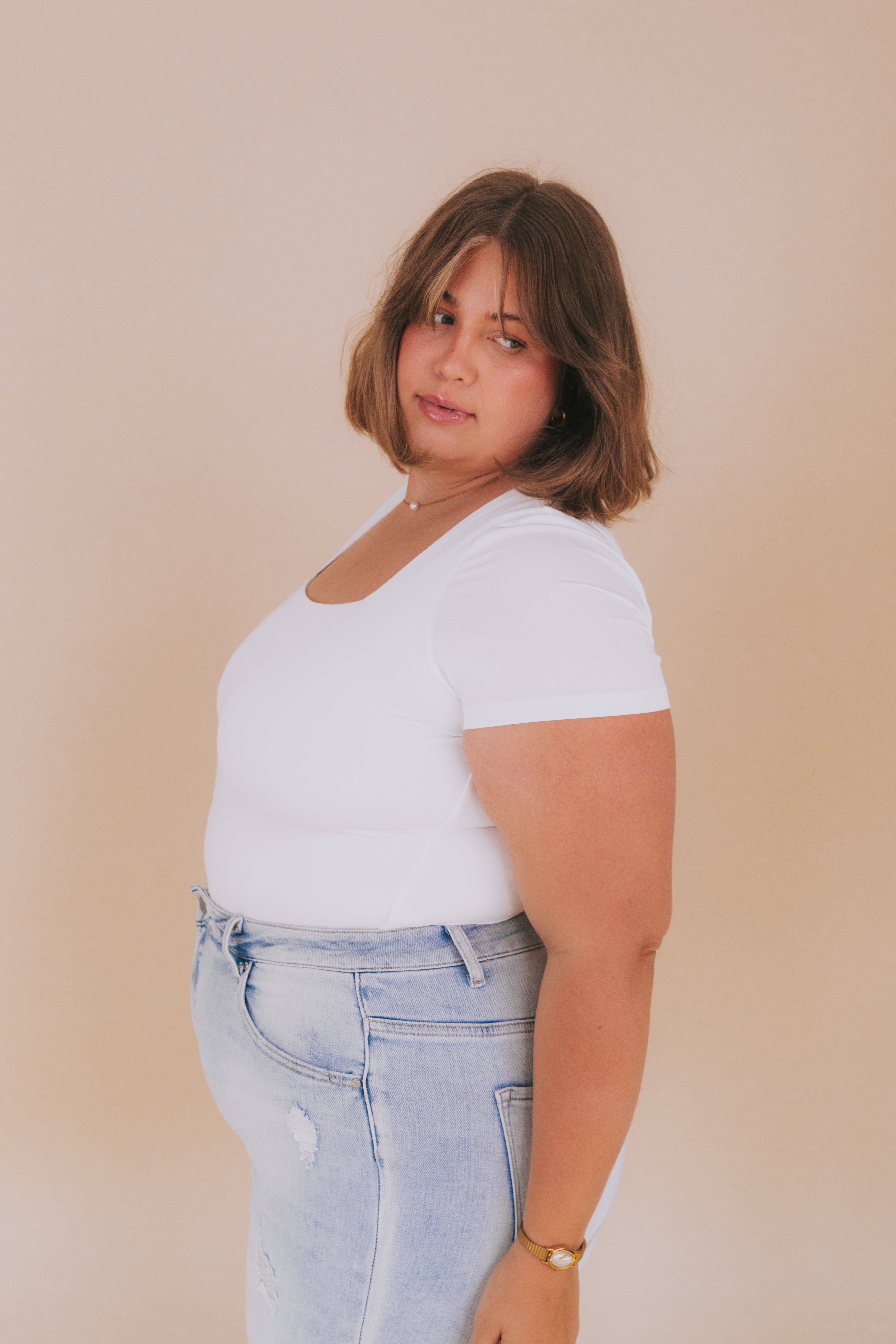 PLUS SIZE - Pure Bliss Bodysuit