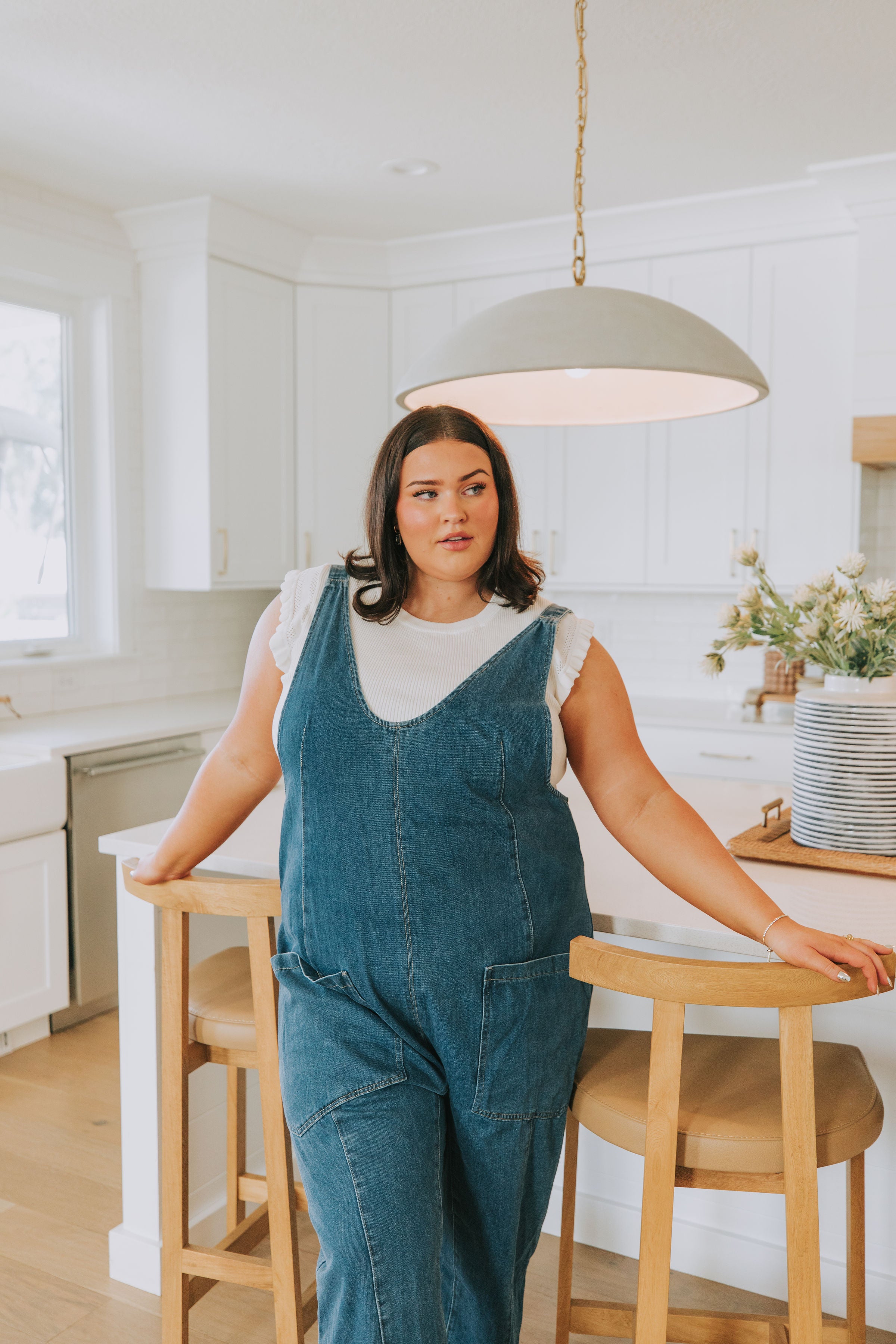 PLUS SIZE - One More Time Overalls 1XL / Denim PLUS SIZE - One More Time Overalls 1XL / Denim