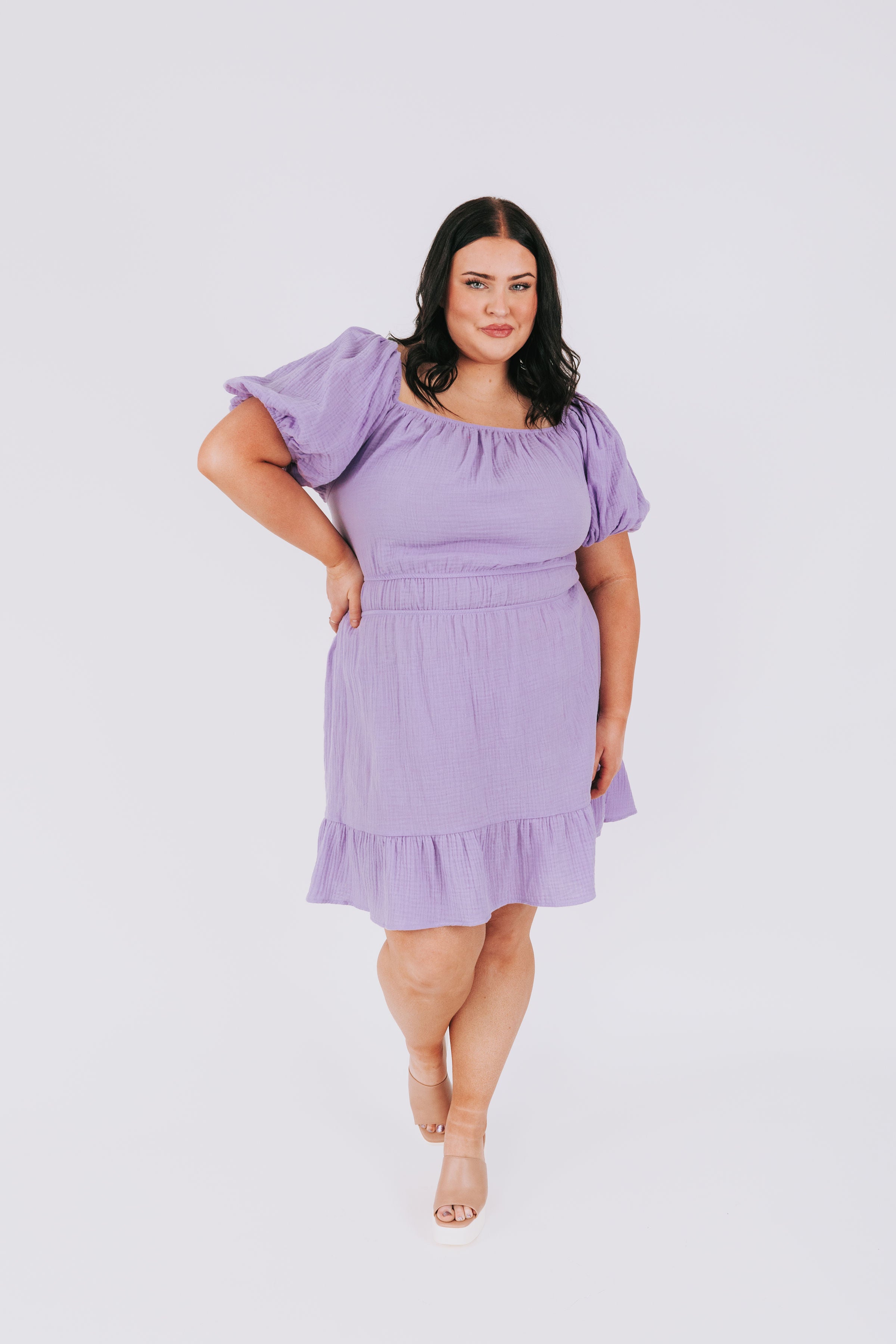 PLUS SIZE - Purple Rain Dress