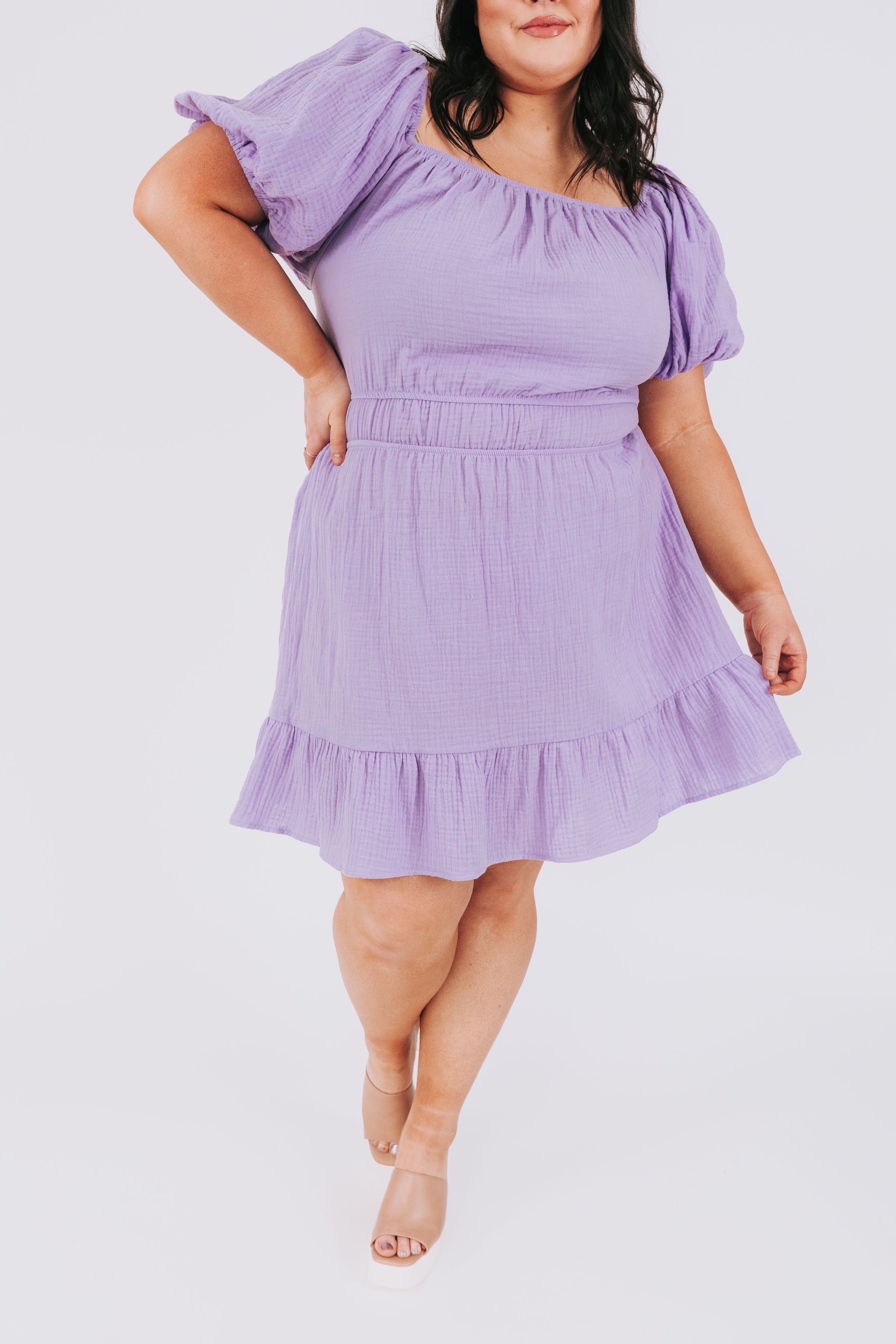 PLUS SIZE - Purple Rain Dress