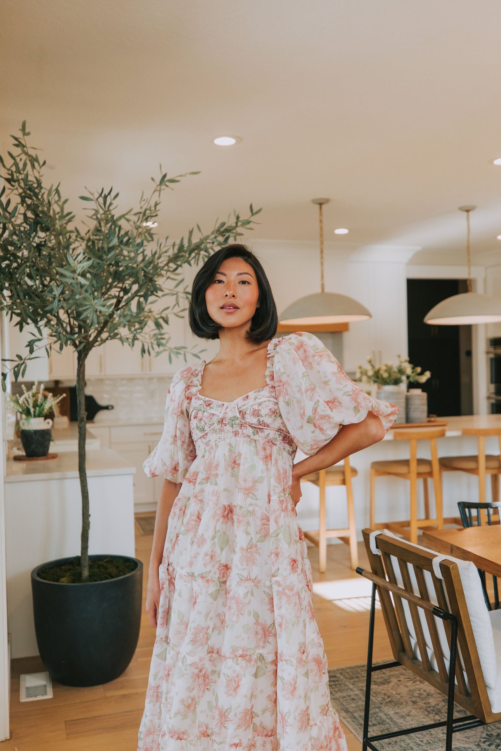 bring the romance handkerchief hem maxi dress EXCLUSIVE