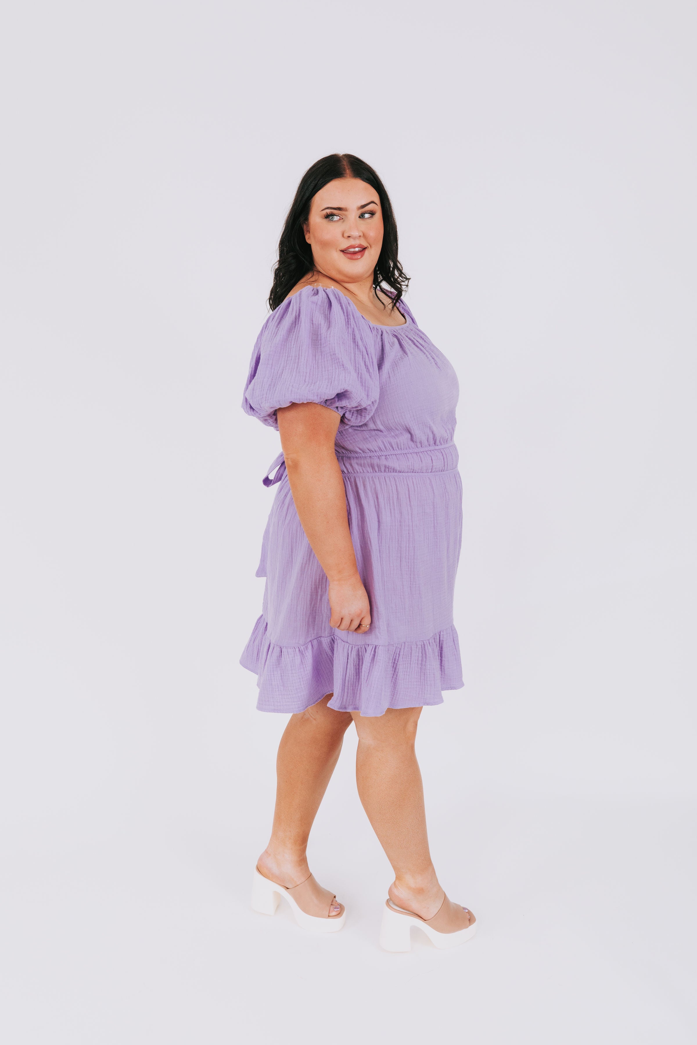 PLUS SIZE - Purple Rain Dress