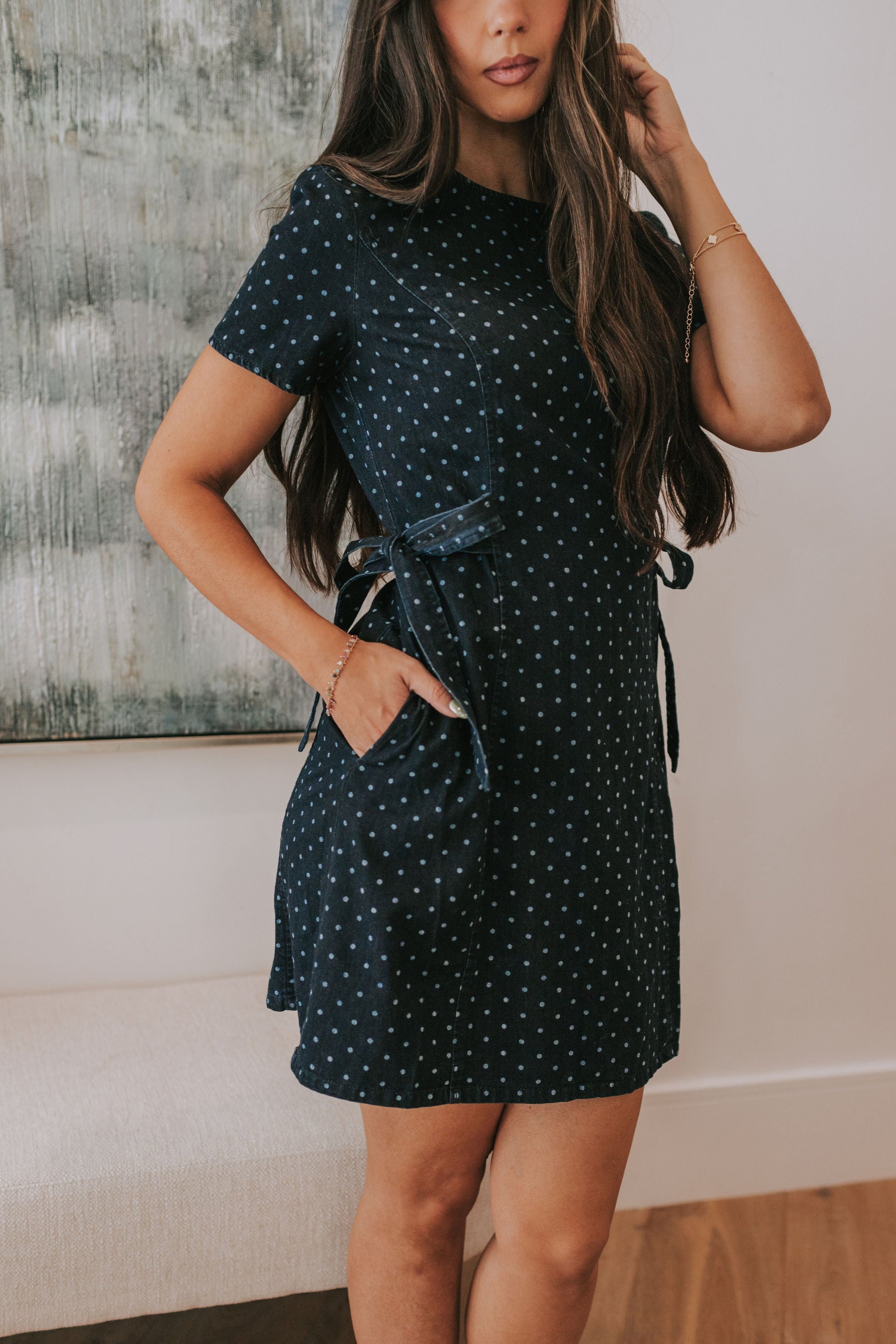 Dotty Blues Dress