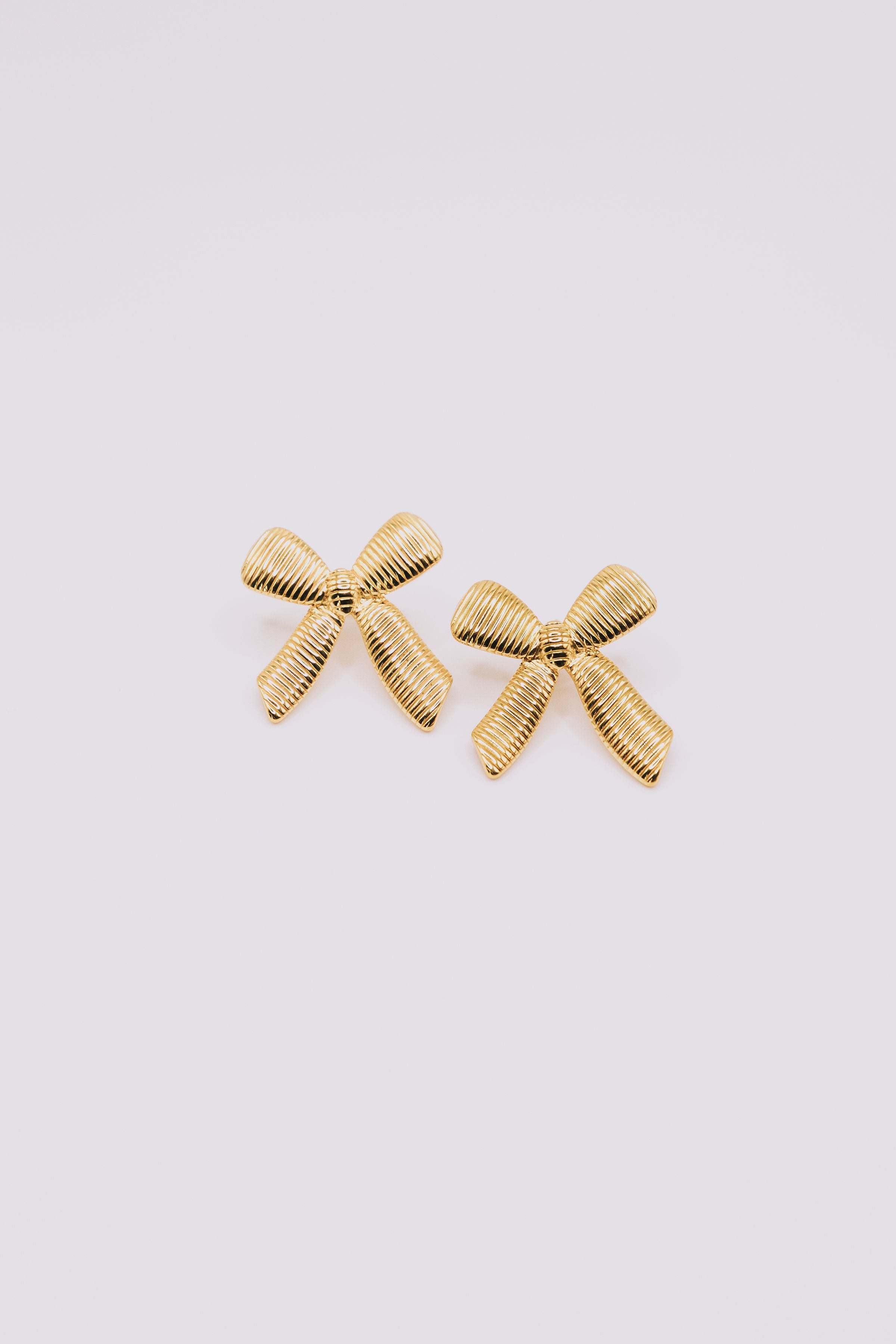 18K Gold Bowknot Earrings
