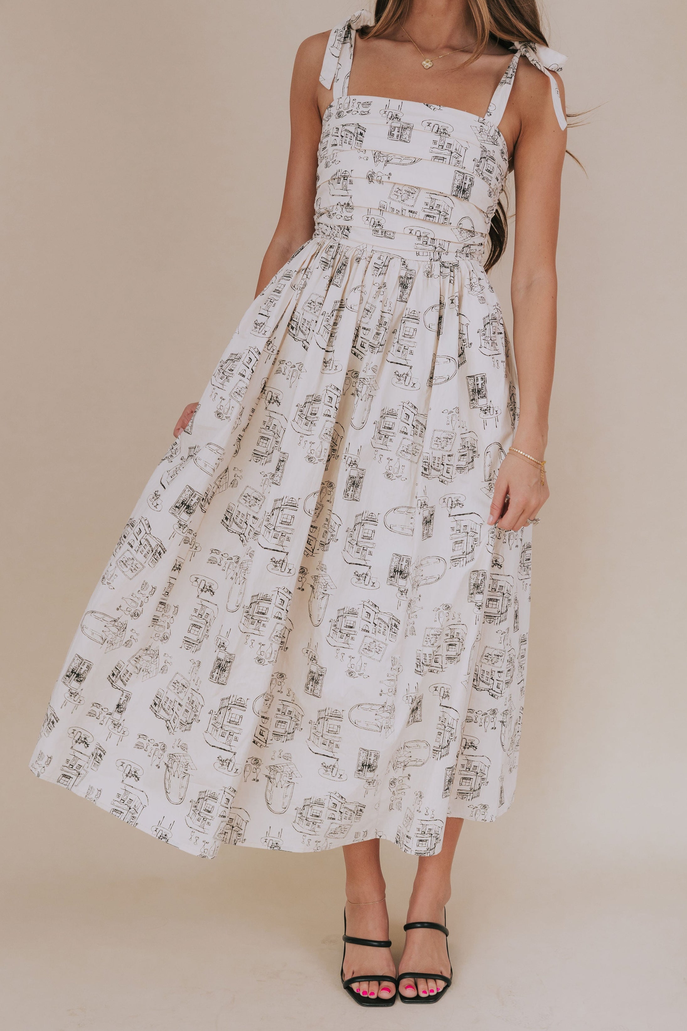 Bayside Brunch Dress L / Dusty Ecru