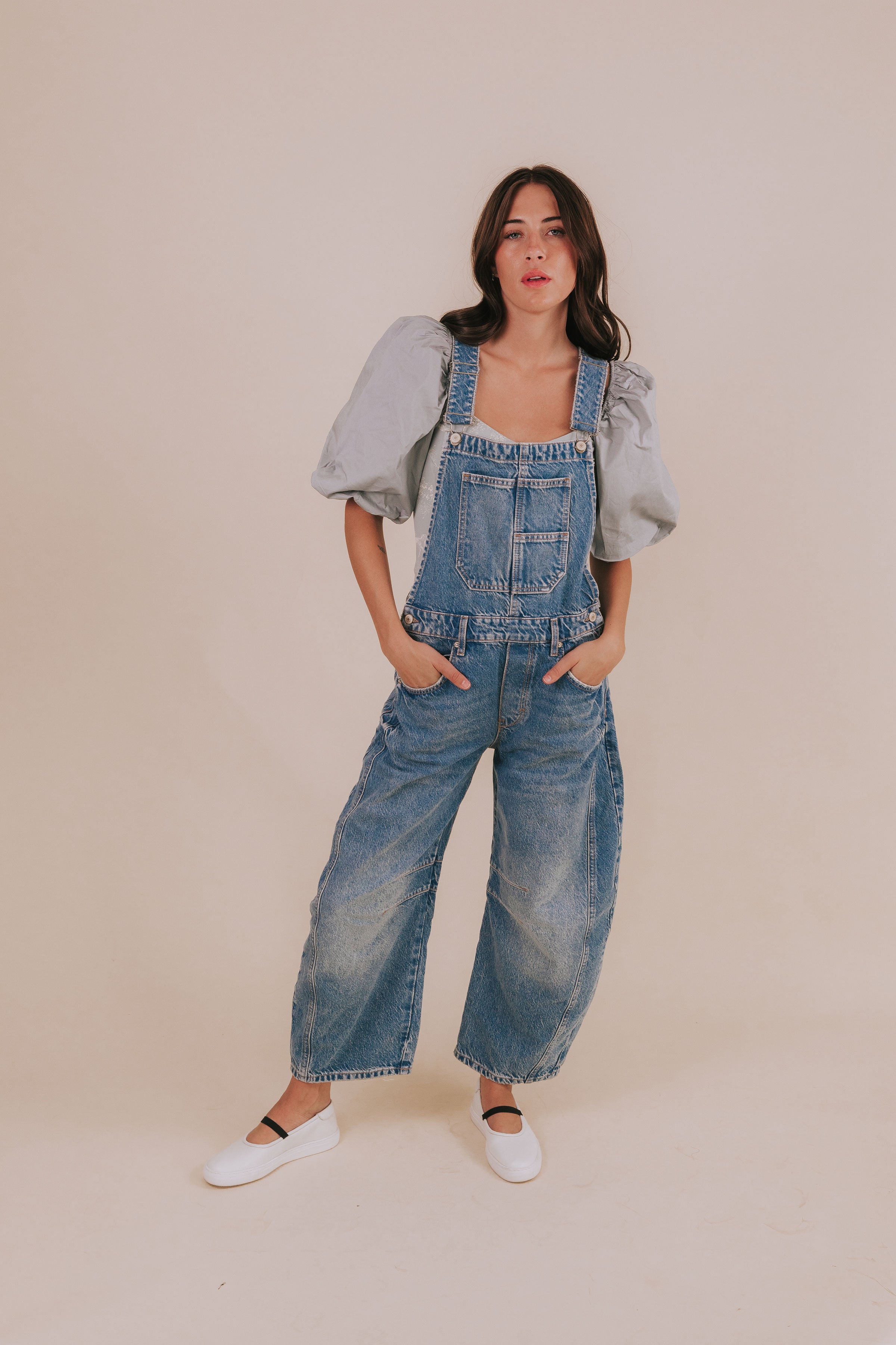 FREE PEOPLE - Good Luck Barrel Overalls - 2 Colors!