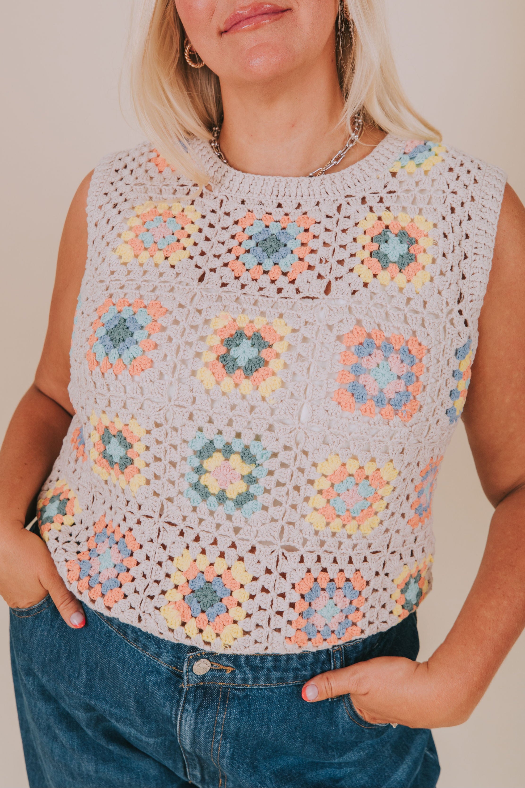PLUS SIZE - Kaleidoscope-Knit Top