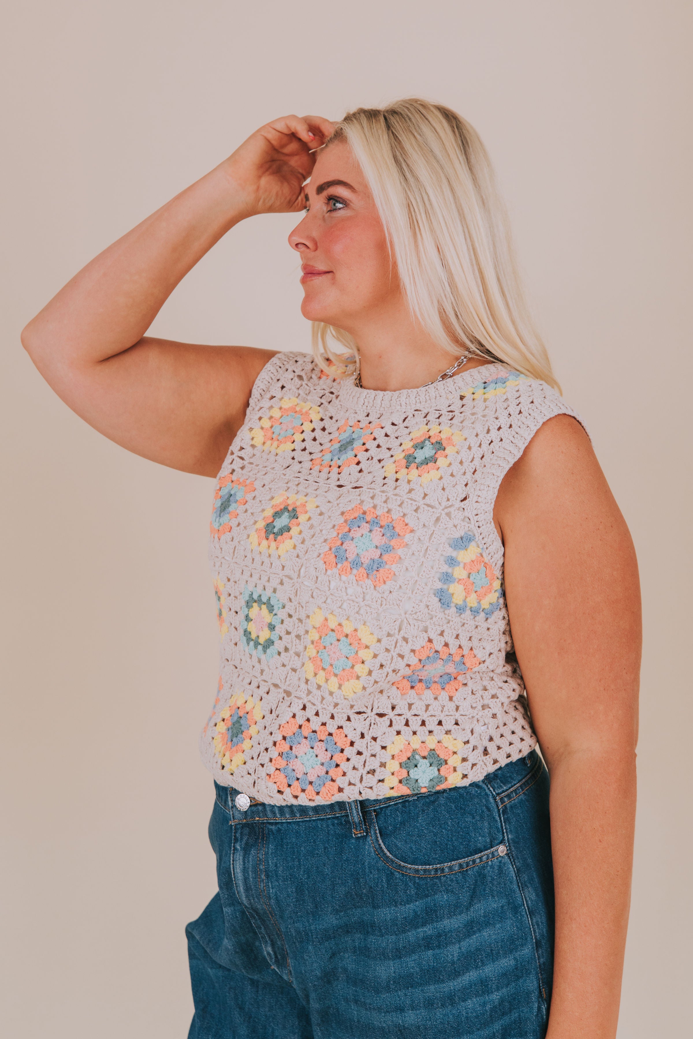 PLUS SIZE - Kaleidoscope-Knit Top