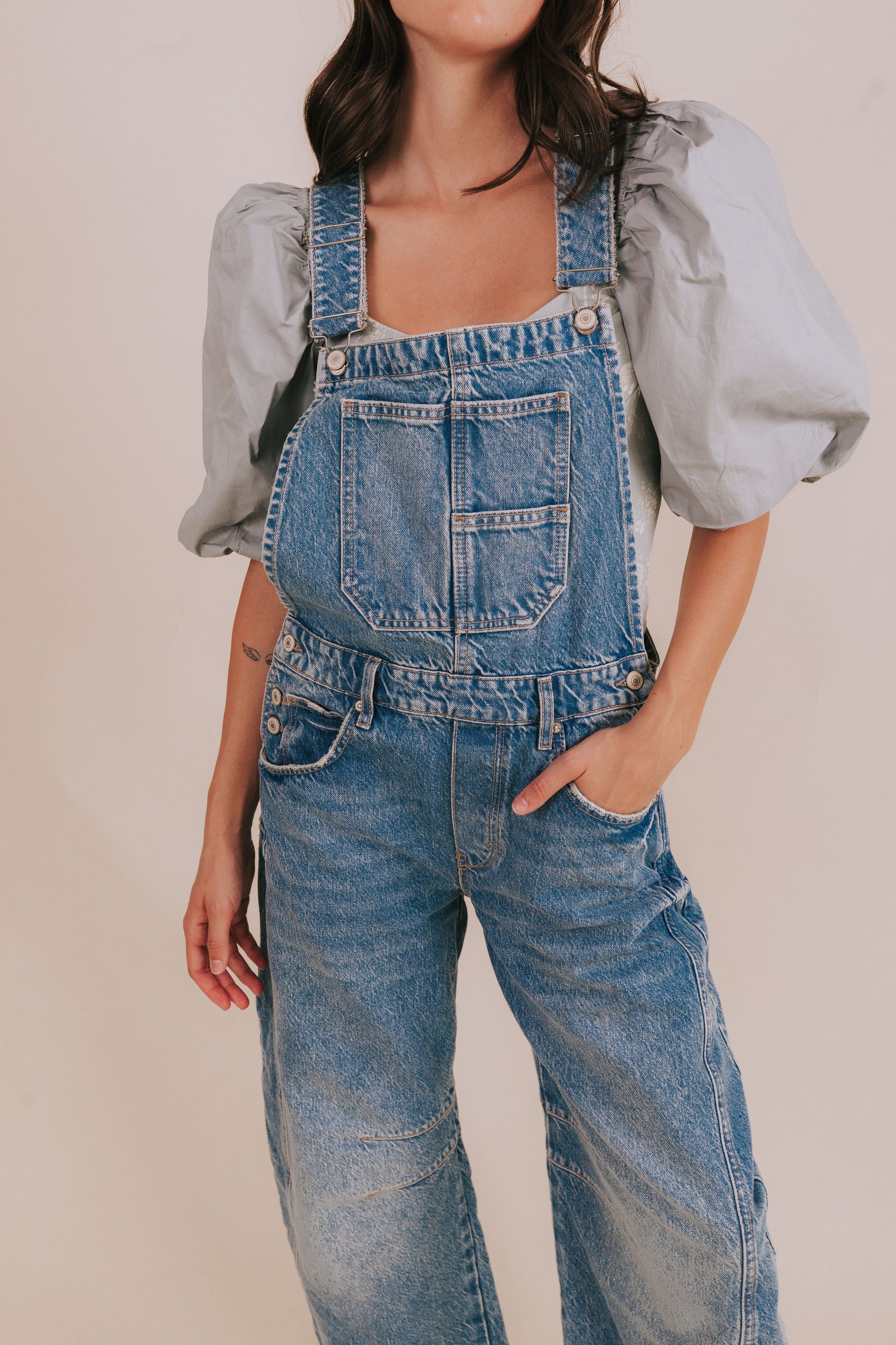 FREE PEOPLE - Good Luck Barrel Overalls - 2 Colors!