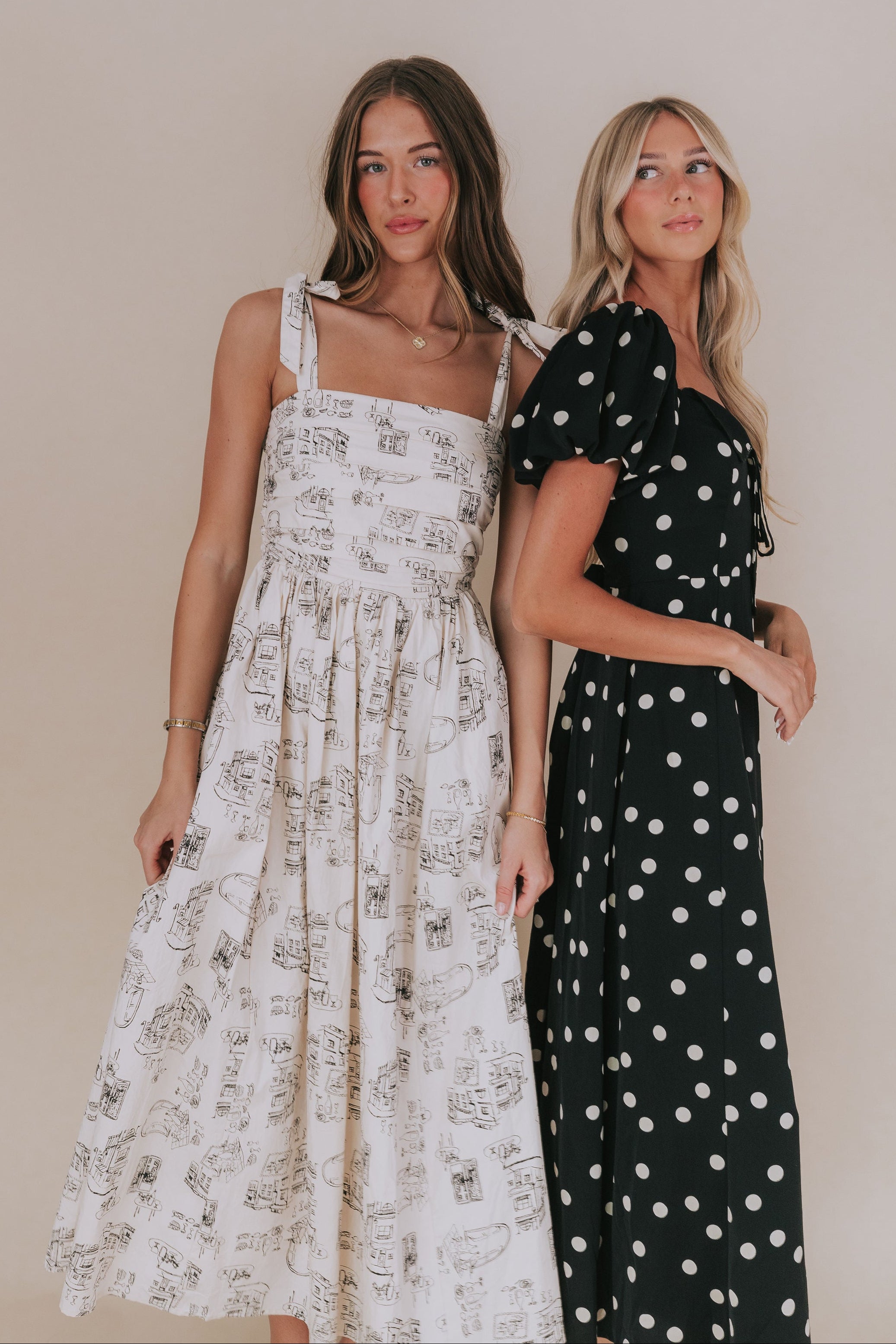 Bayside Brunch Dress L / Dusty Ecru