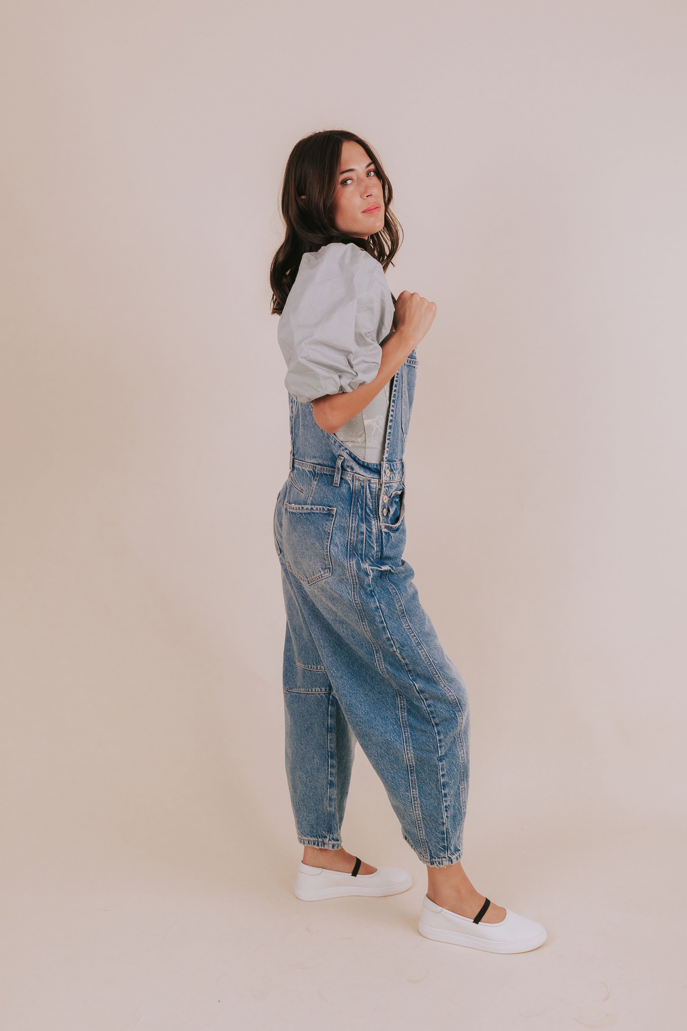 FREE PEOPLE - Good Luck Barrel Overalls - 2 Colors!