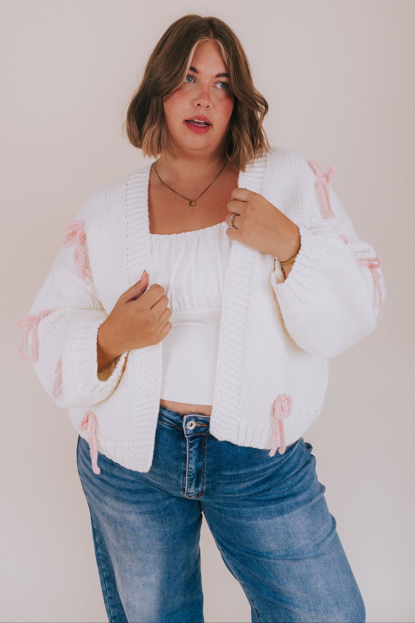 PLUS SIZE Give Her Hope Cardigan