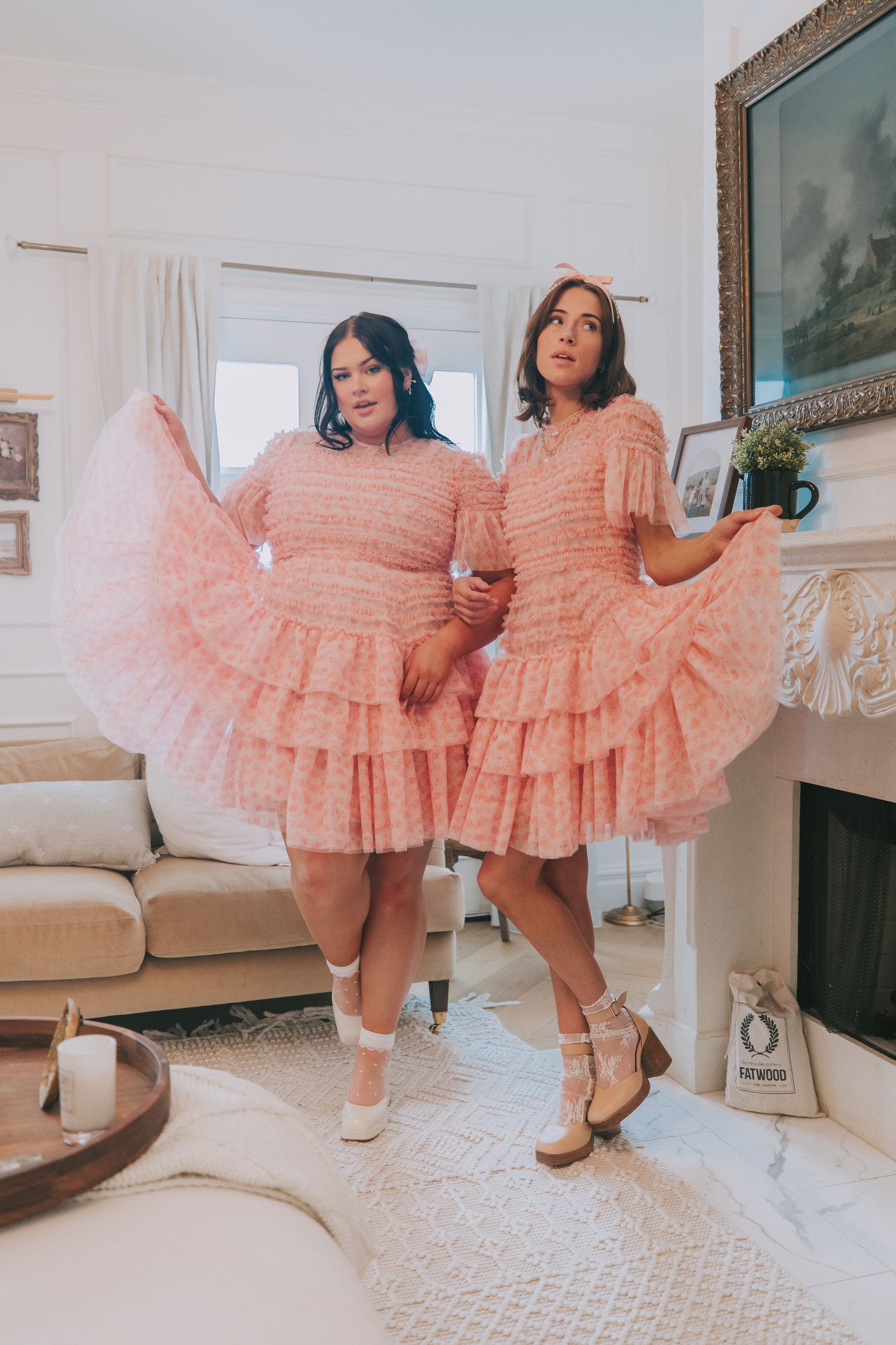 exclusive - Cherry Blossom Ripple Dress 2XL / Pink exclusive - Cherry Blossom Ripple Dress 2XL / Pink