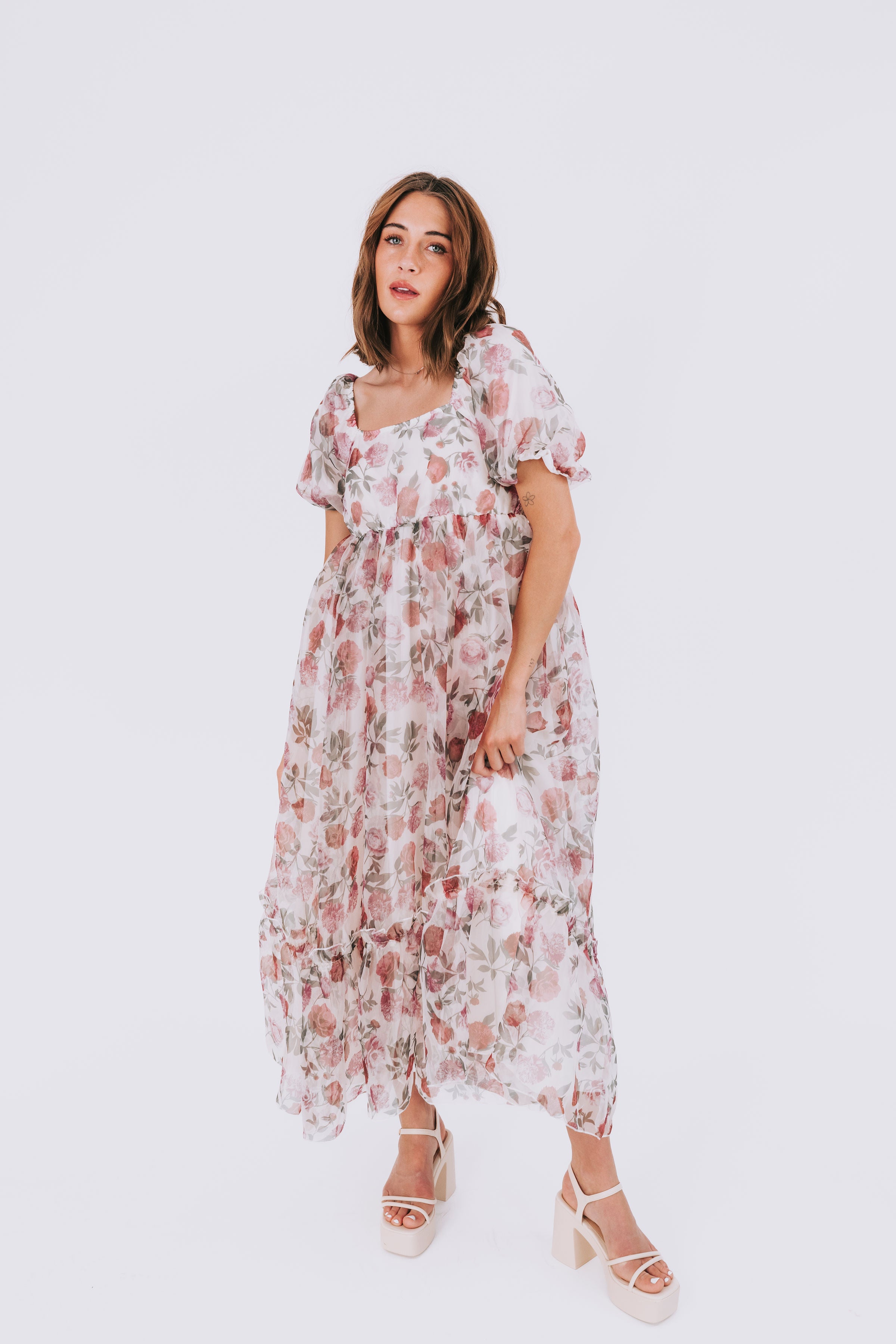 EXCLUSIVE - Ruby Blossom Dress