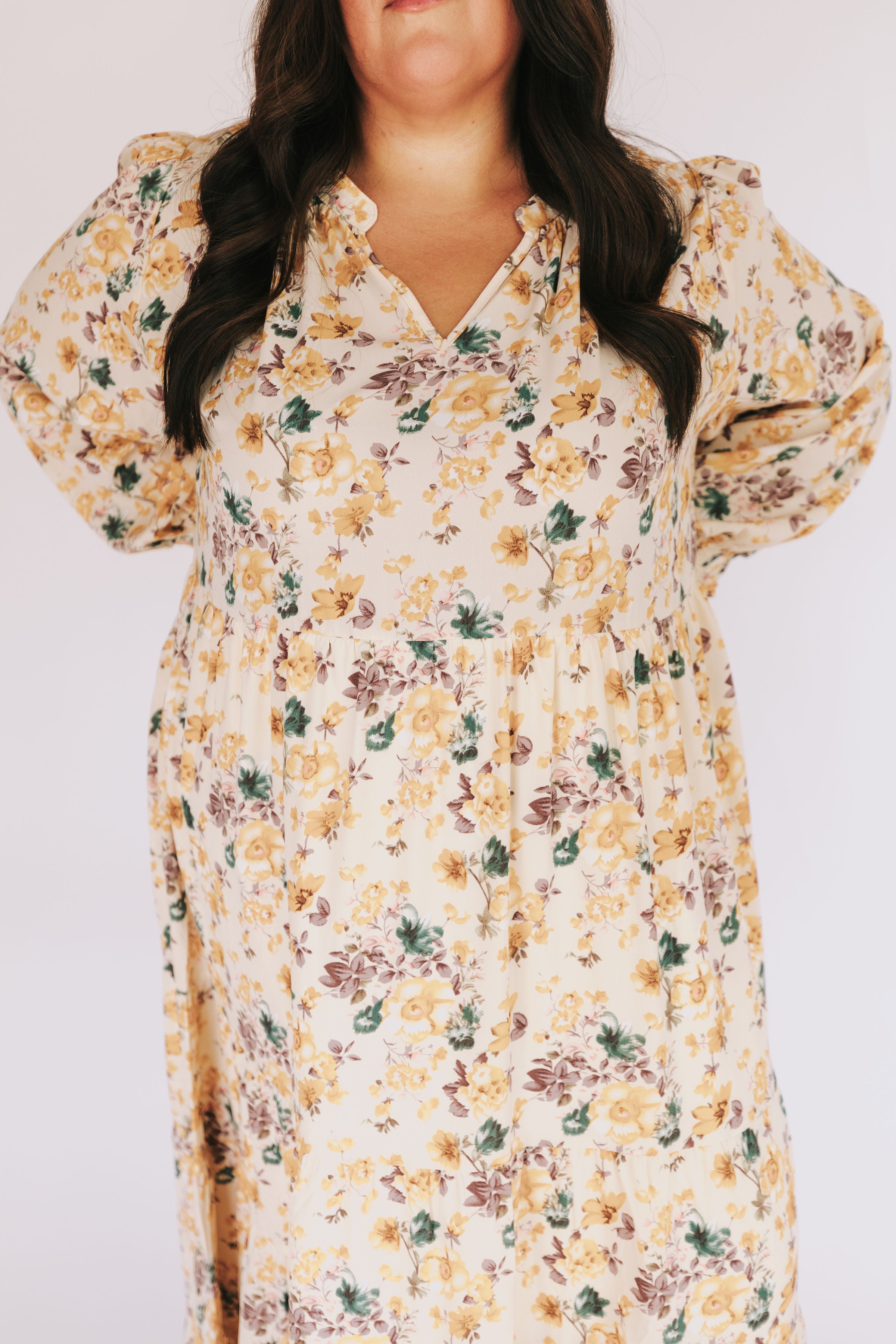 PLUS SIZE - Petals In Bloom Dress