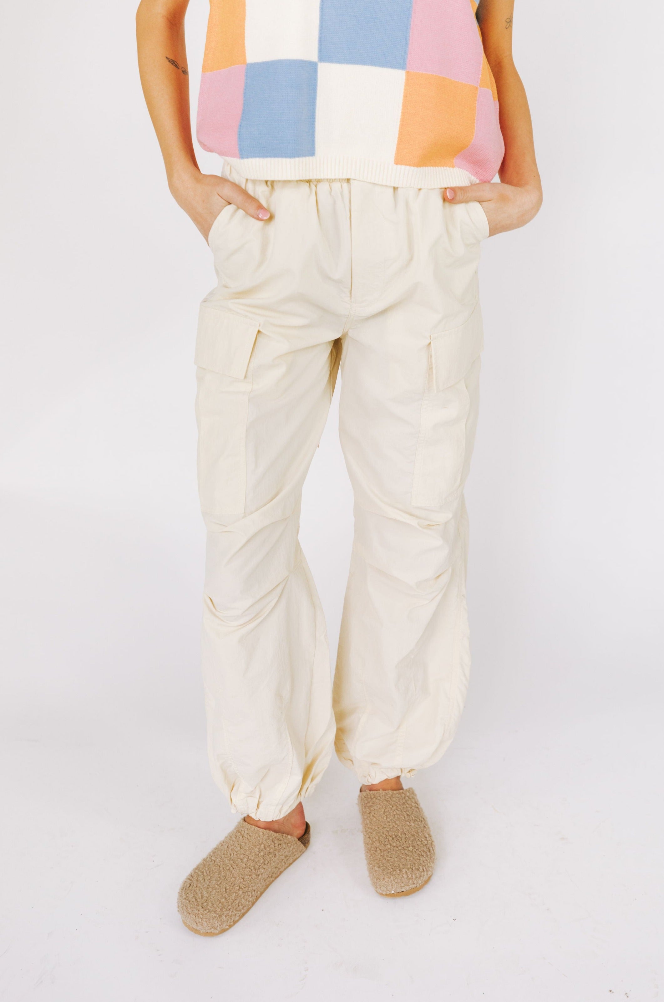 tell the truth cream cargo pants – The Shimmy Shack