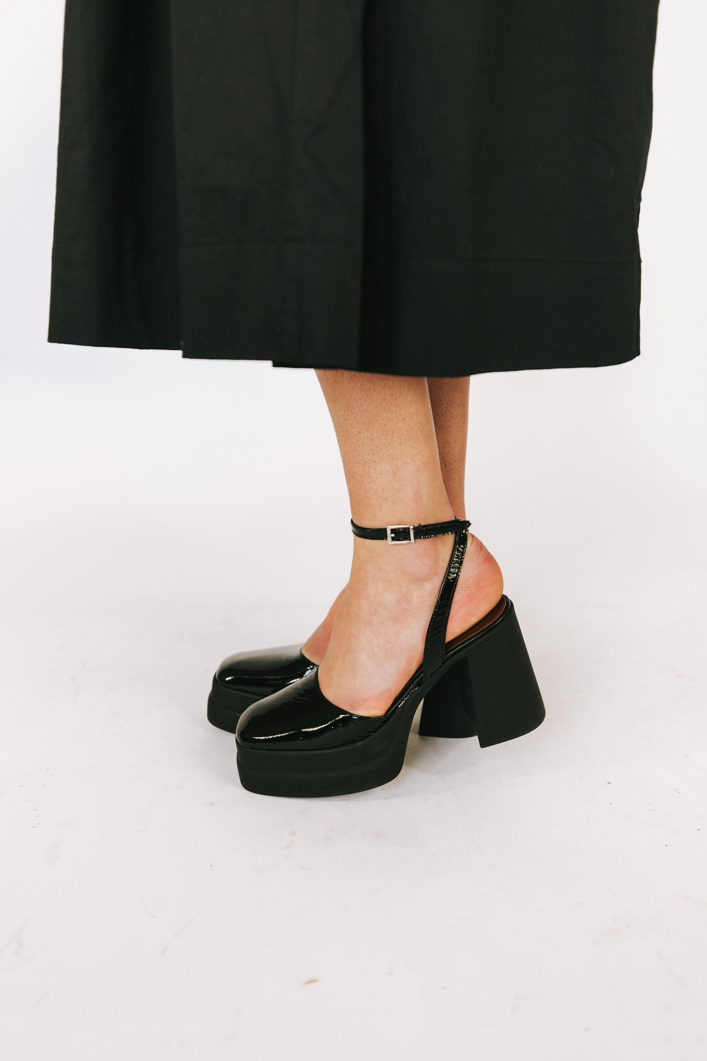 FREE PEOPLE - Double Stack Platform Heels