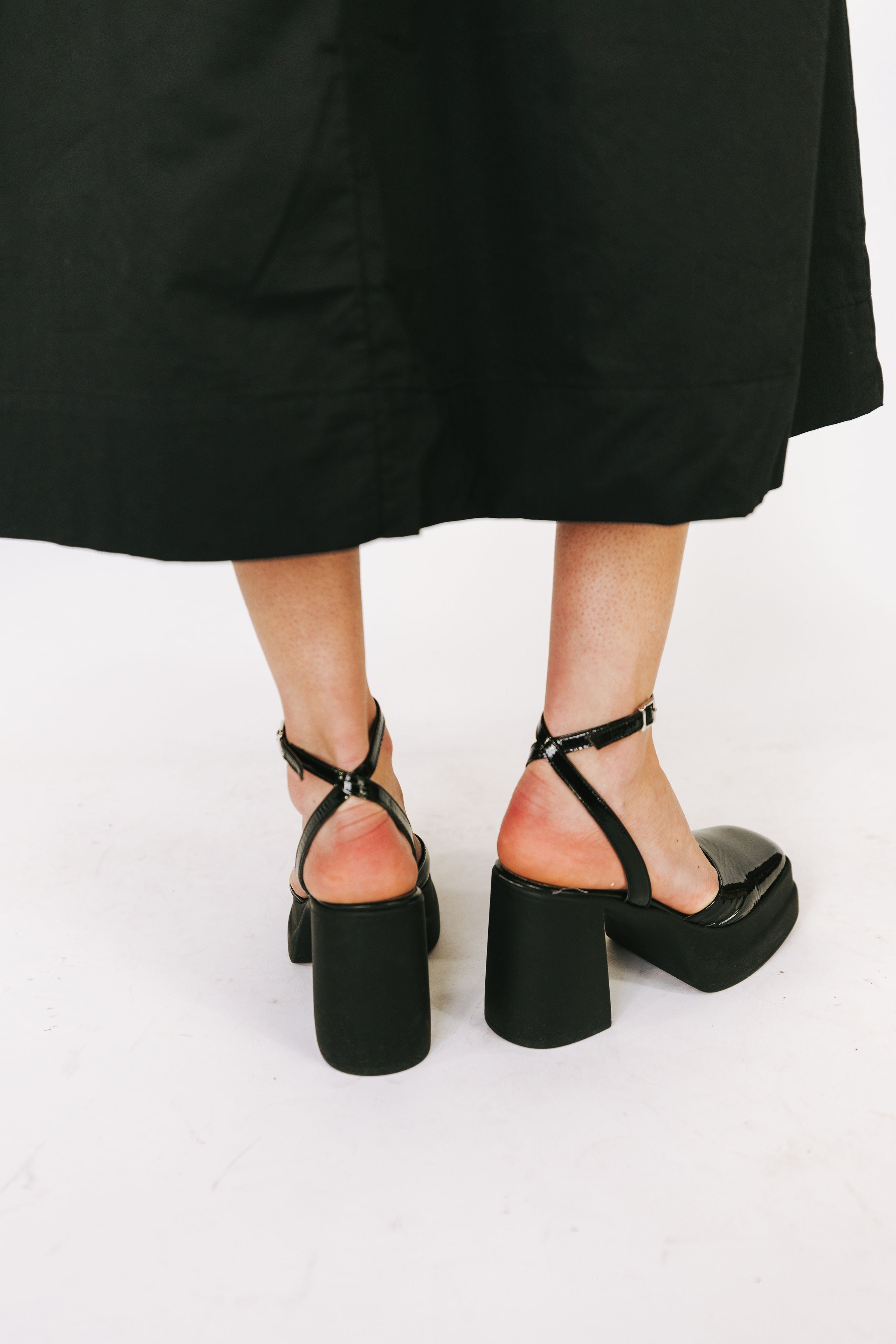 FREE PEOPLE - Double Stack Platform Heels