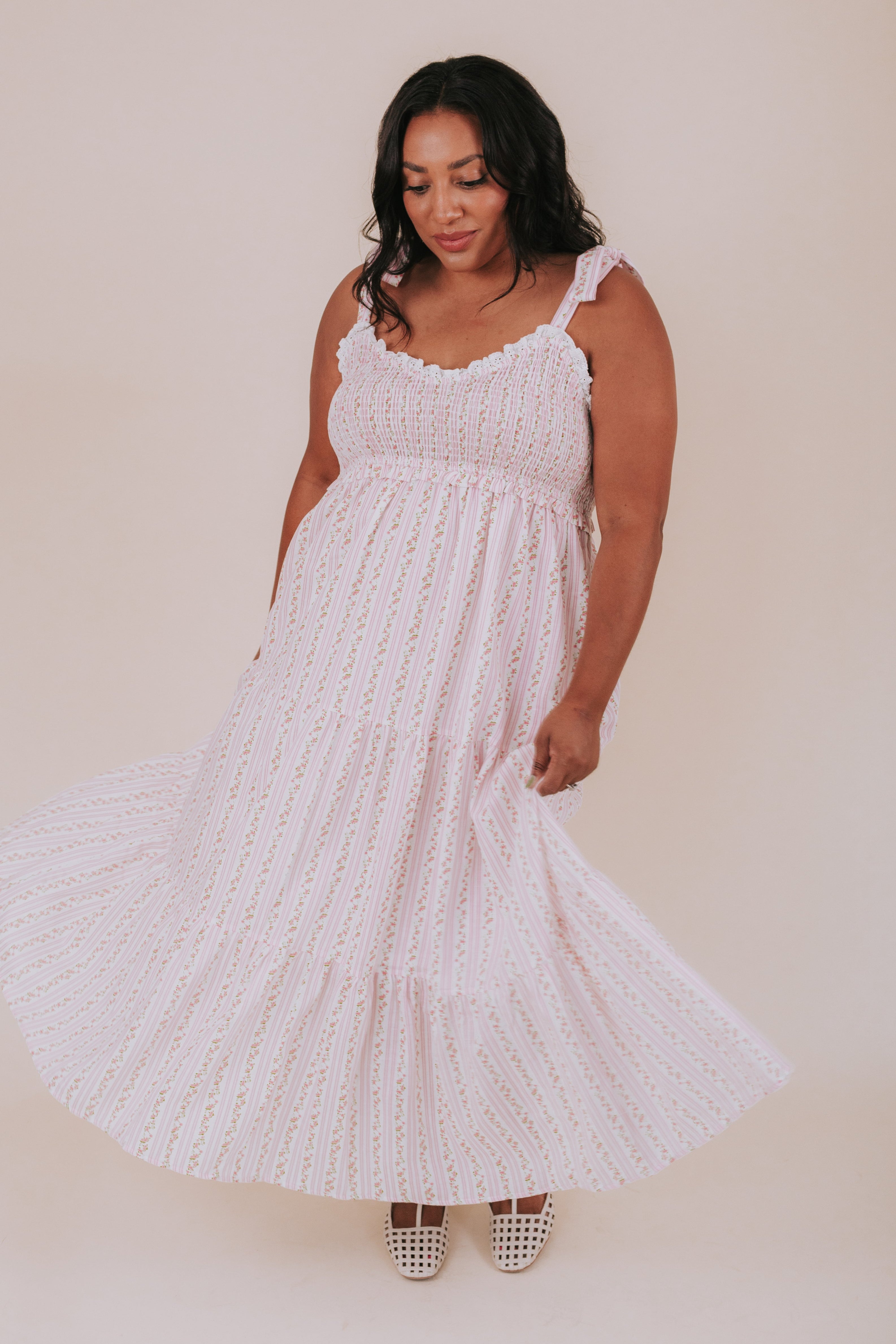 PLUS SIZE - Waiting Here Dress 1X / White PLUS SIZE - Waiting Here Dress 1X / White