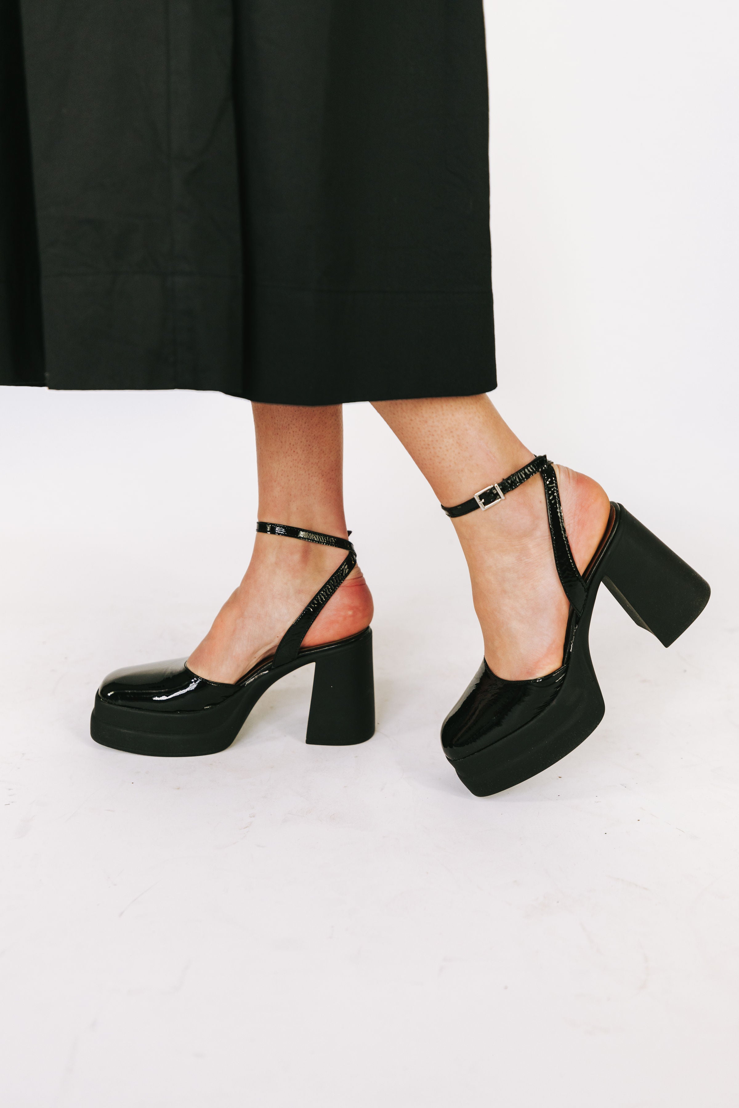 FREE PEOPLE - Double Stack Platform Heels