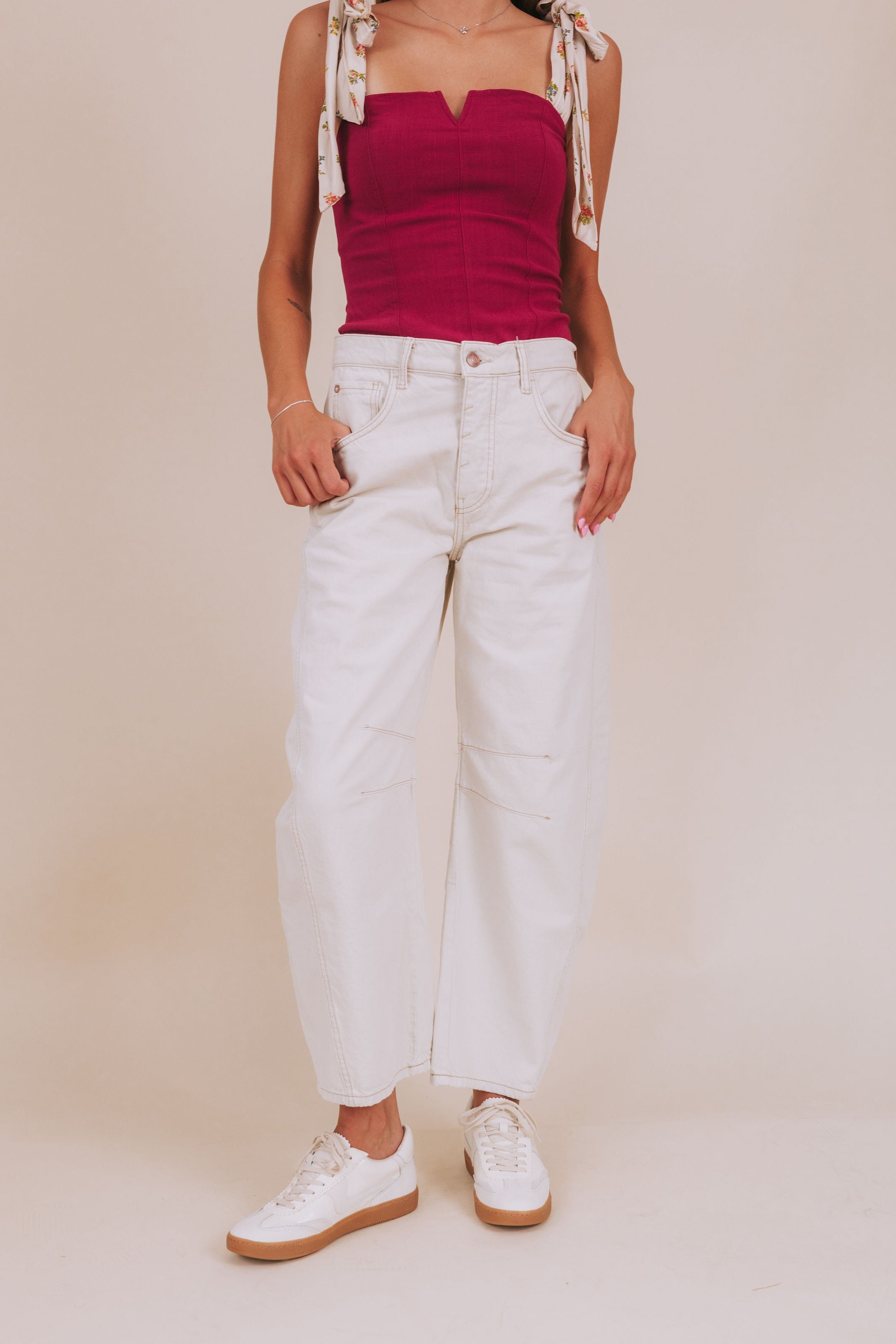 FREE PEOPLE - Good Luck Mid-Rise Barrel Jeans - 6 Colors!