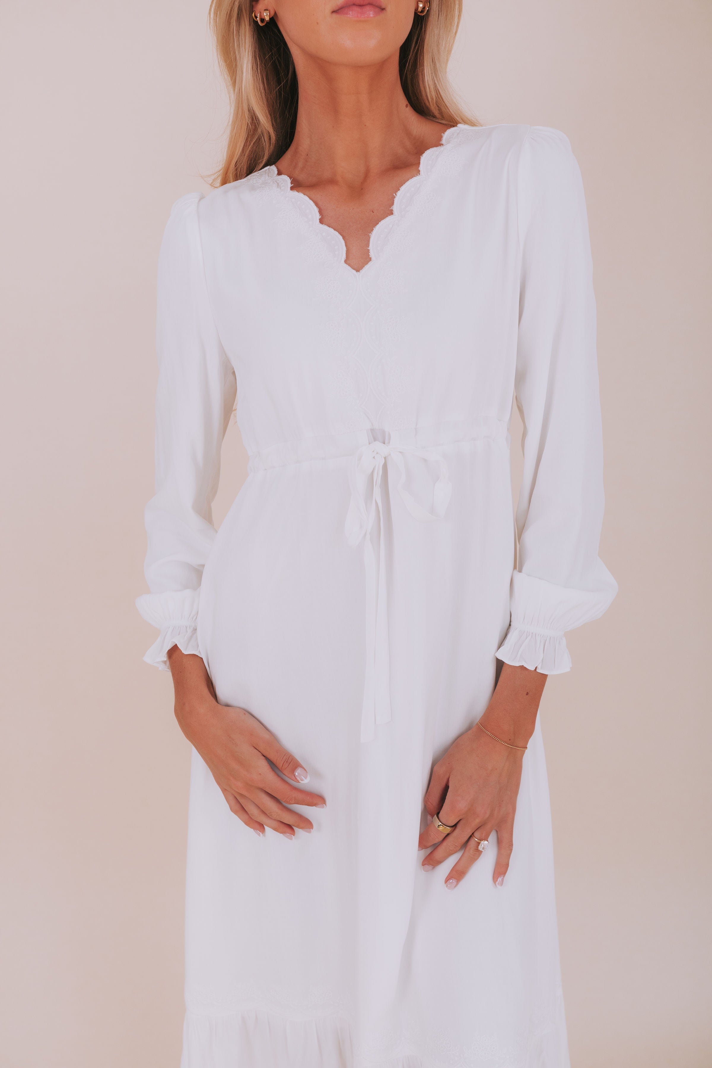 The White: Watson Dress - One Loved Babe Exclusive