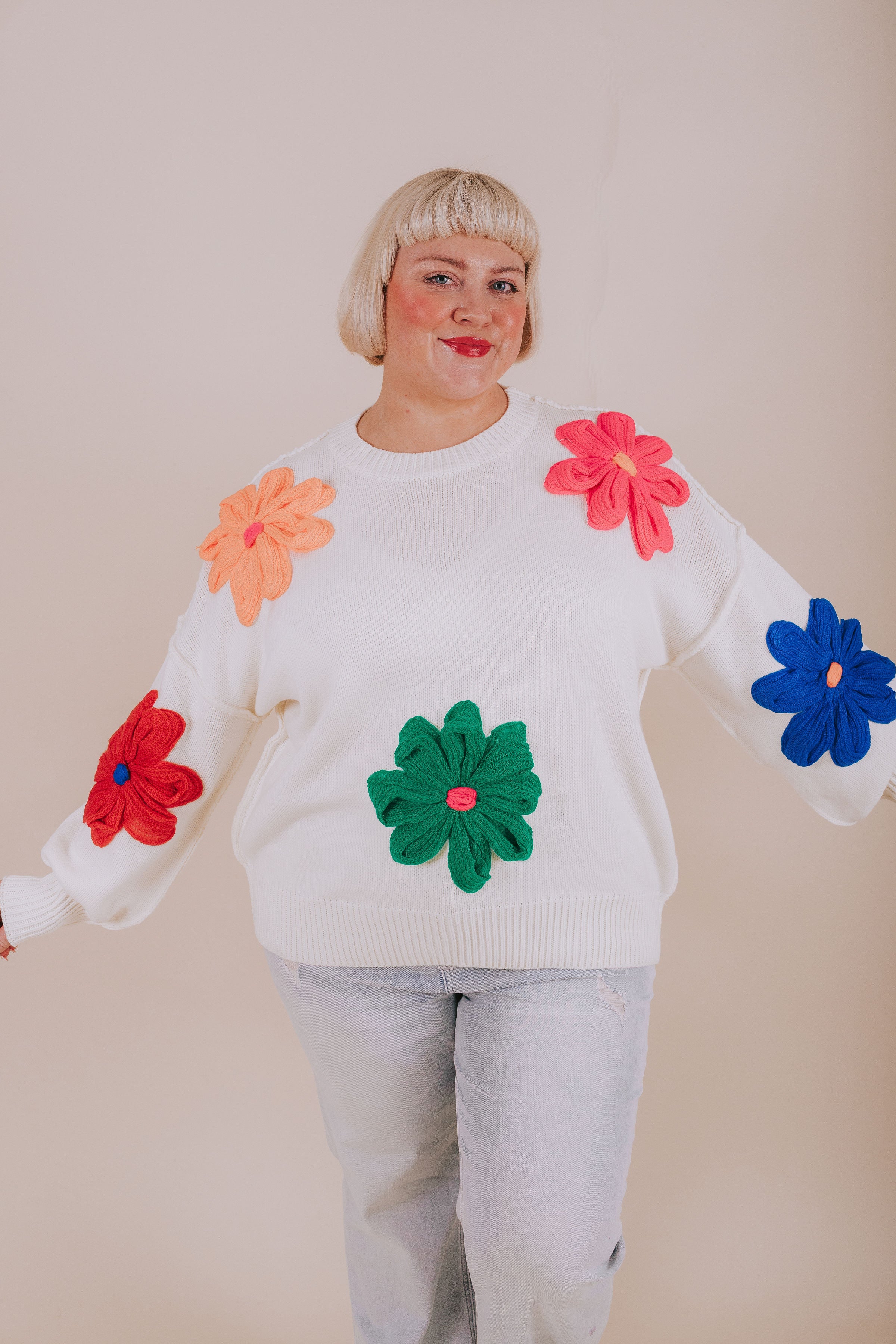 PLUS SIZE - Fell For You Sweater