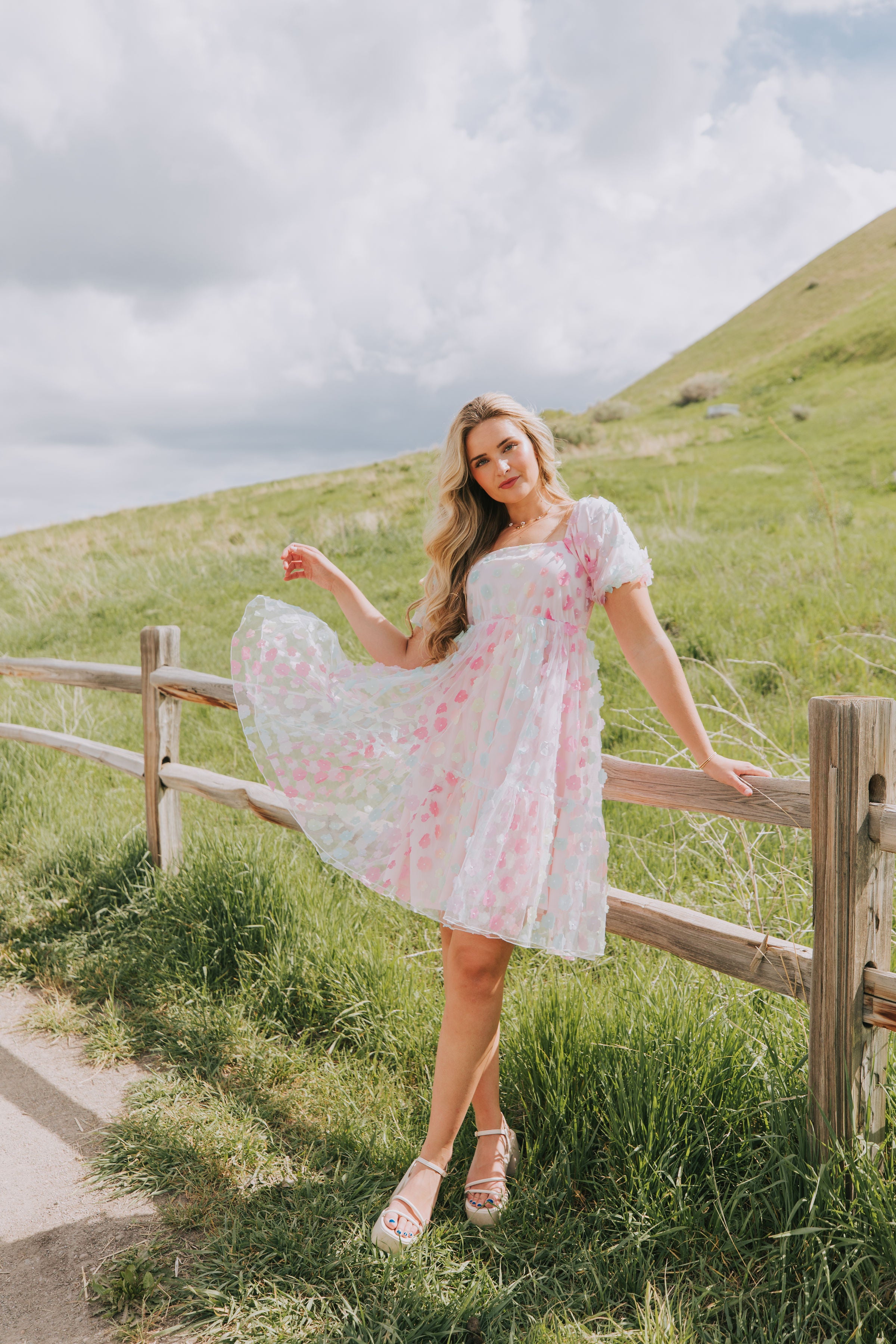 EXCLUSIVE- Pretty As A Petal Dress