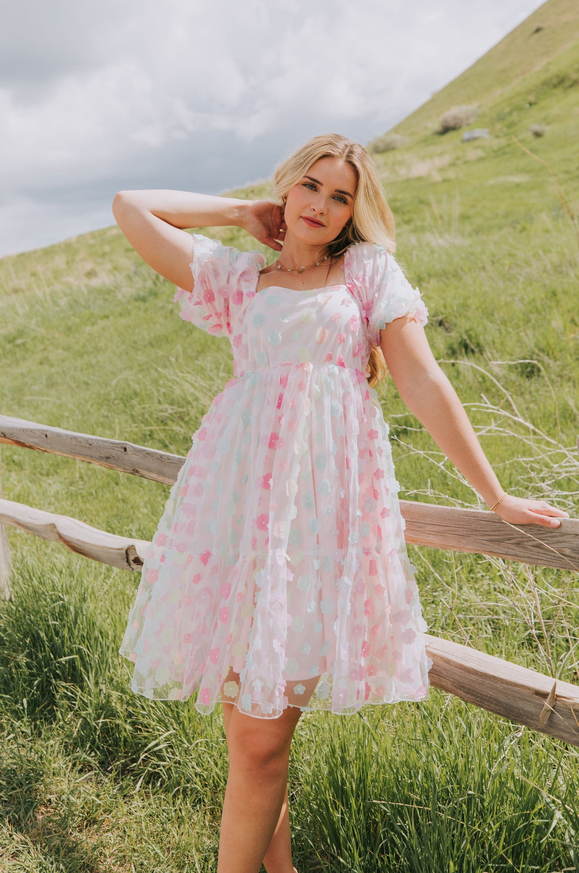 EXCLUSIVE- Pretty As A Petal Dress