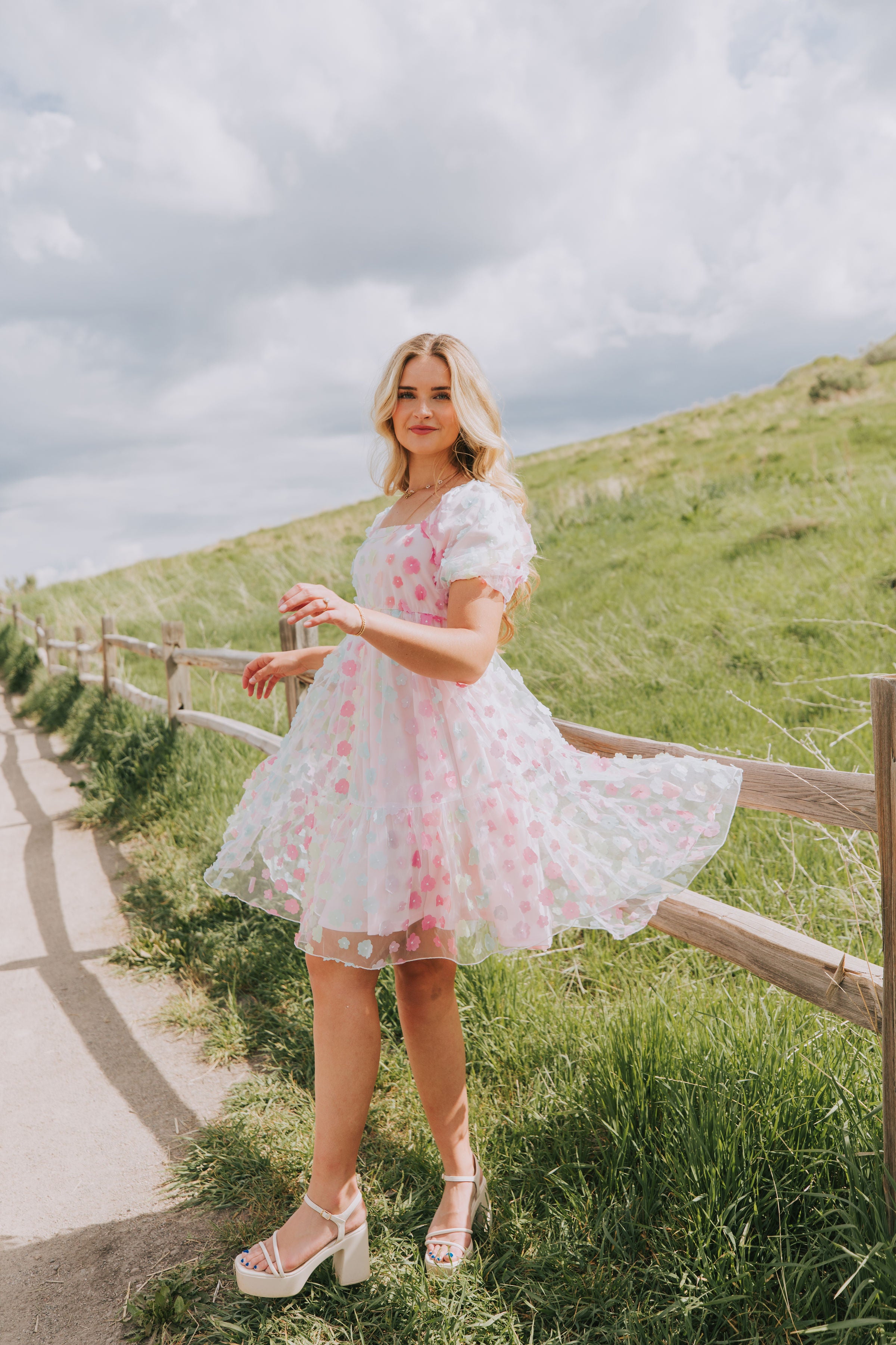 EXCLUSIVE- Pretty As A Petal Dress