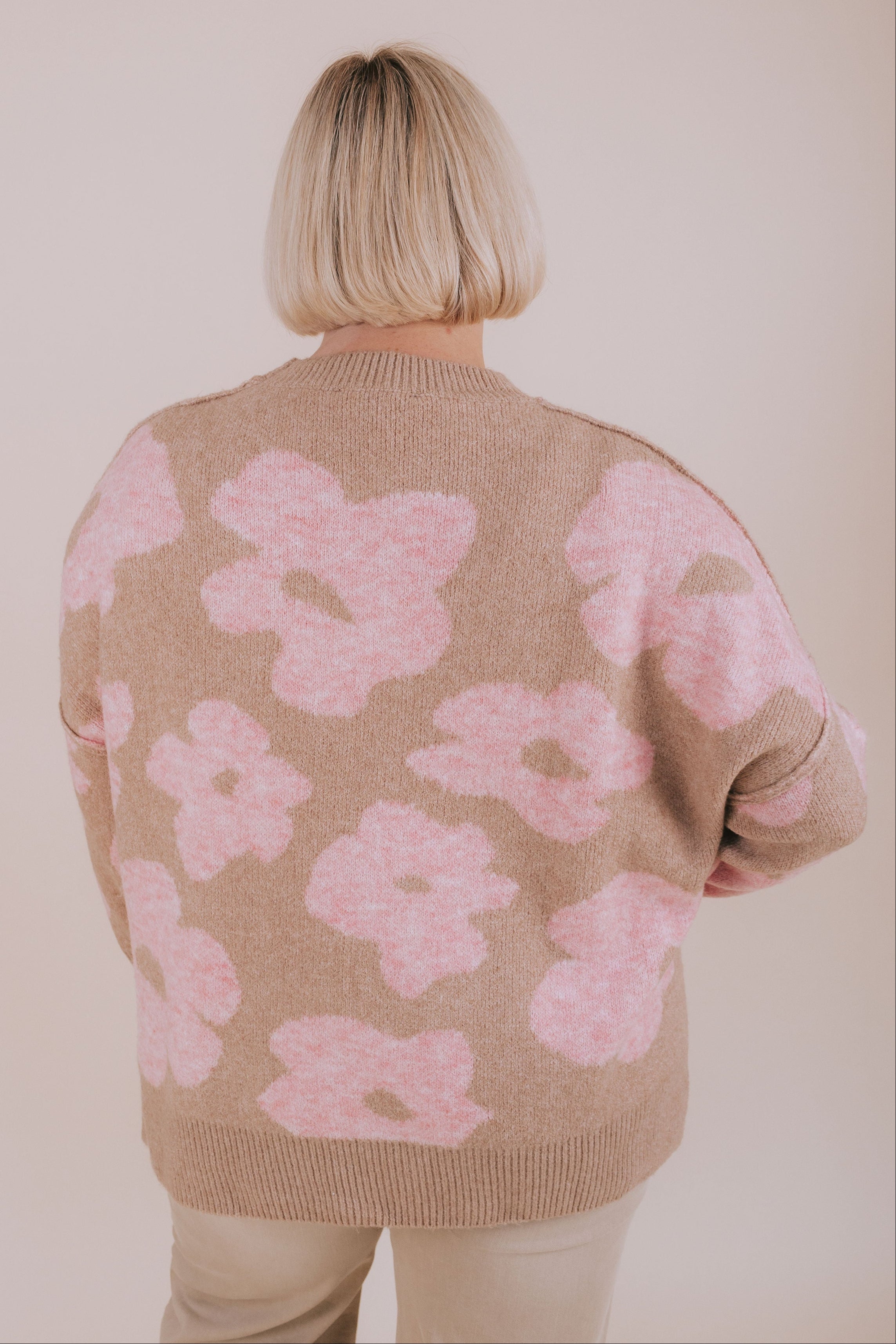 PLUS SIZE - Keep It Rosy Sweater