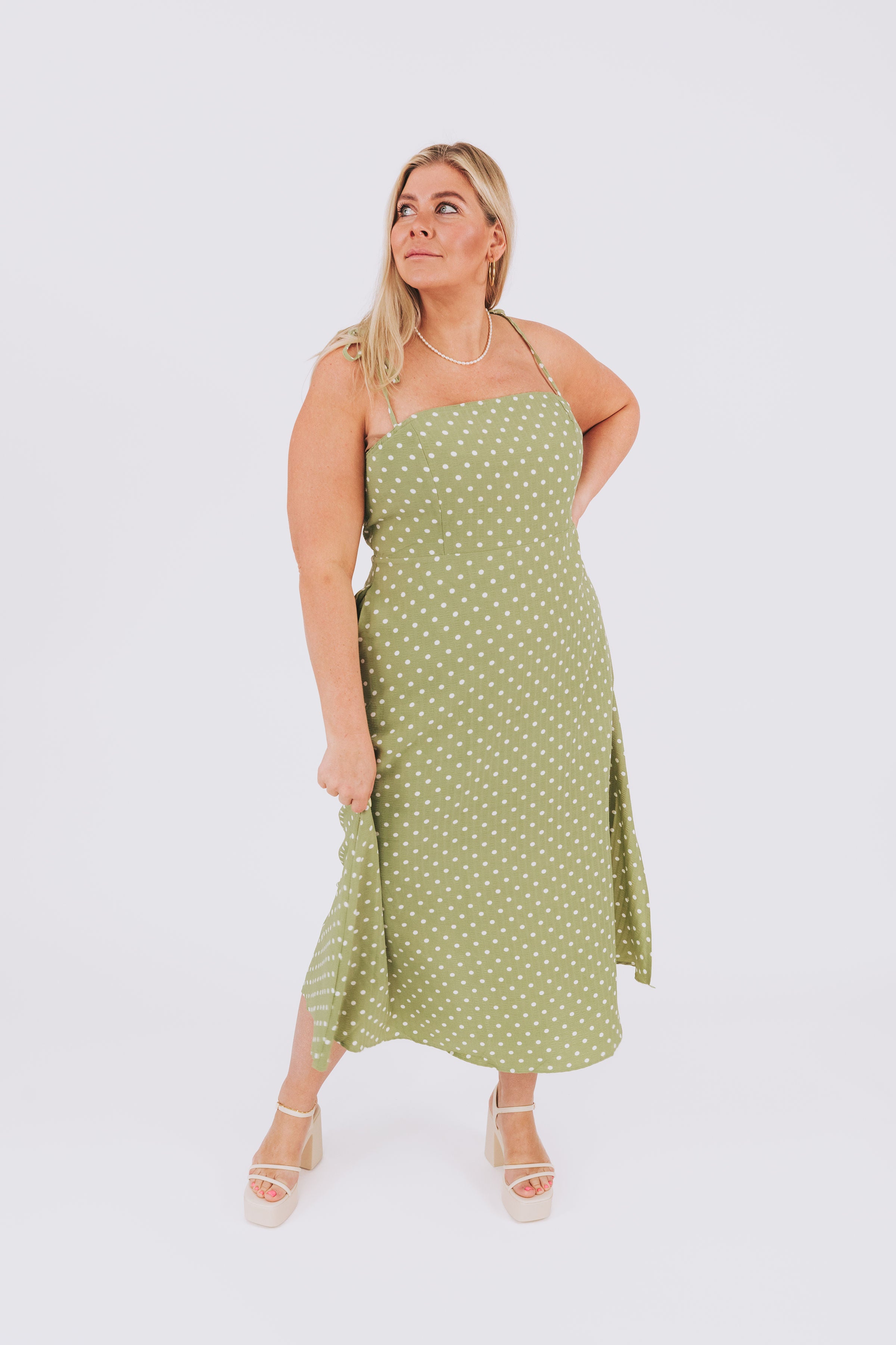 PLUS SIZE - Polka Dot Envy Dress