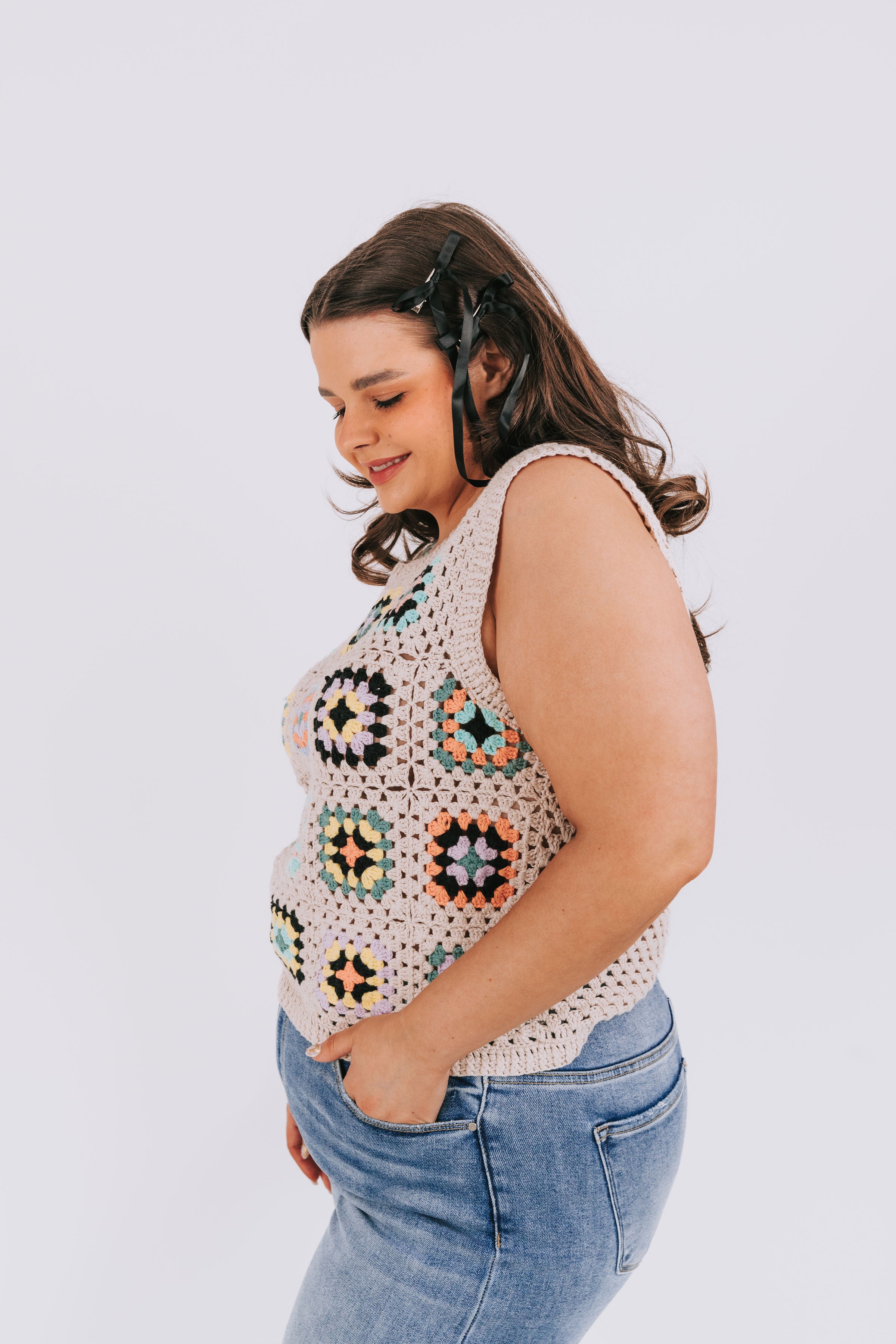 PLUS SIZE - Kaleidoscope-Knit Top