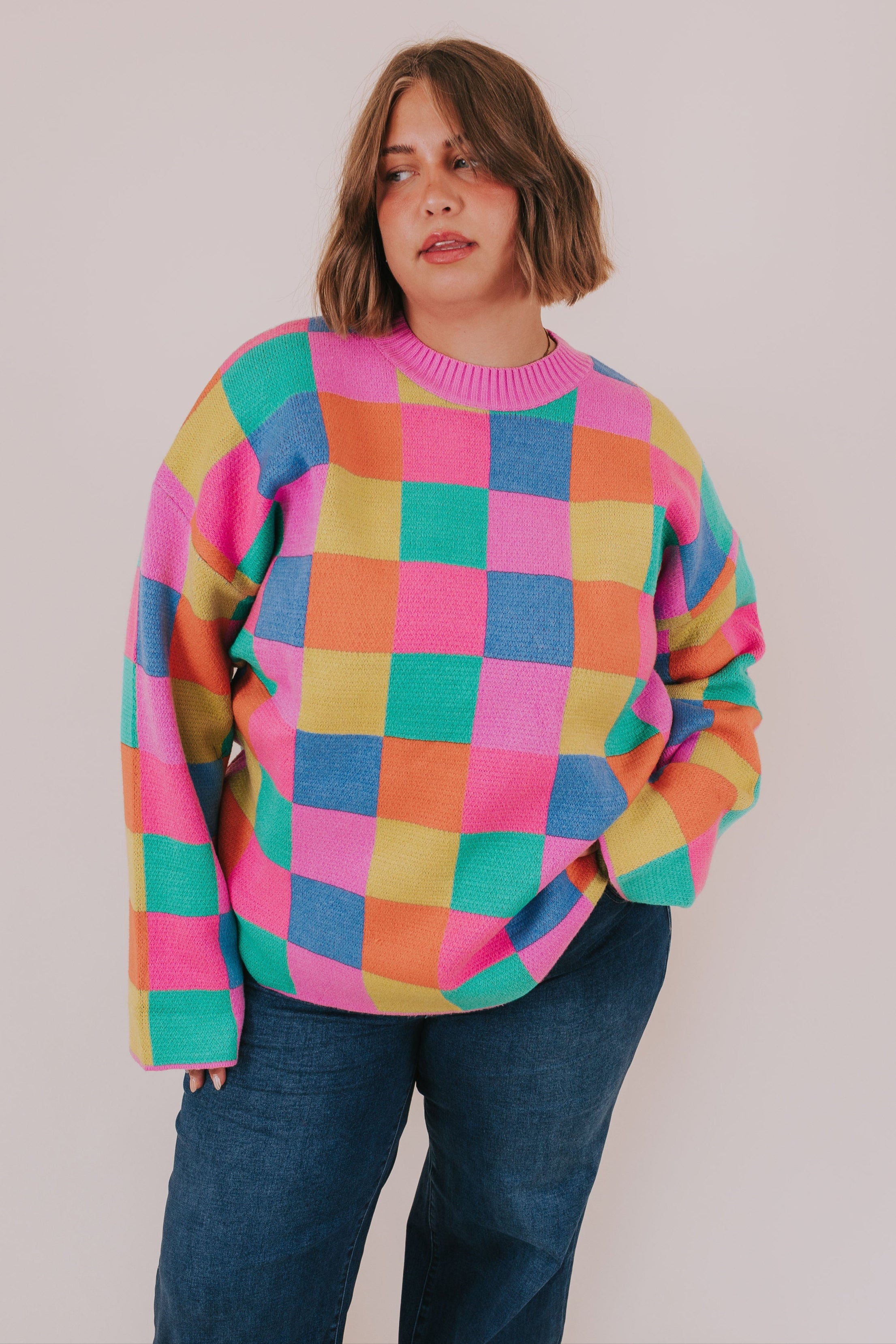 PLUS SIZE - Between Places Sweater