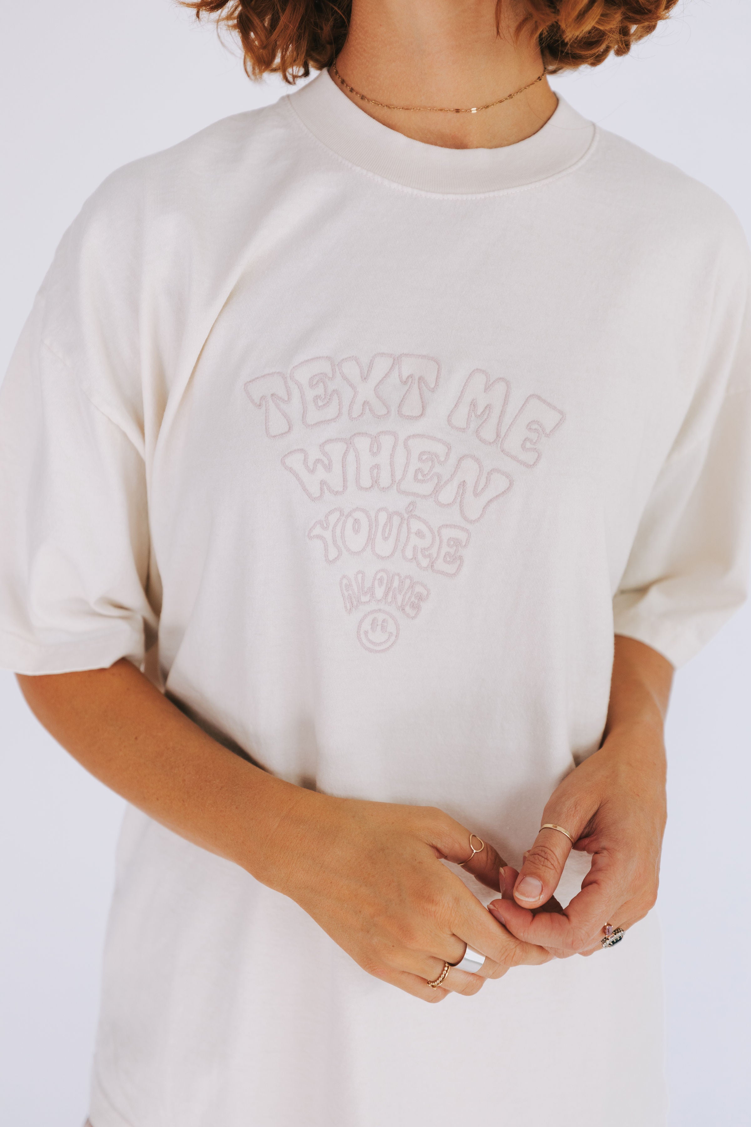 Text Me When You're Alone Tee
