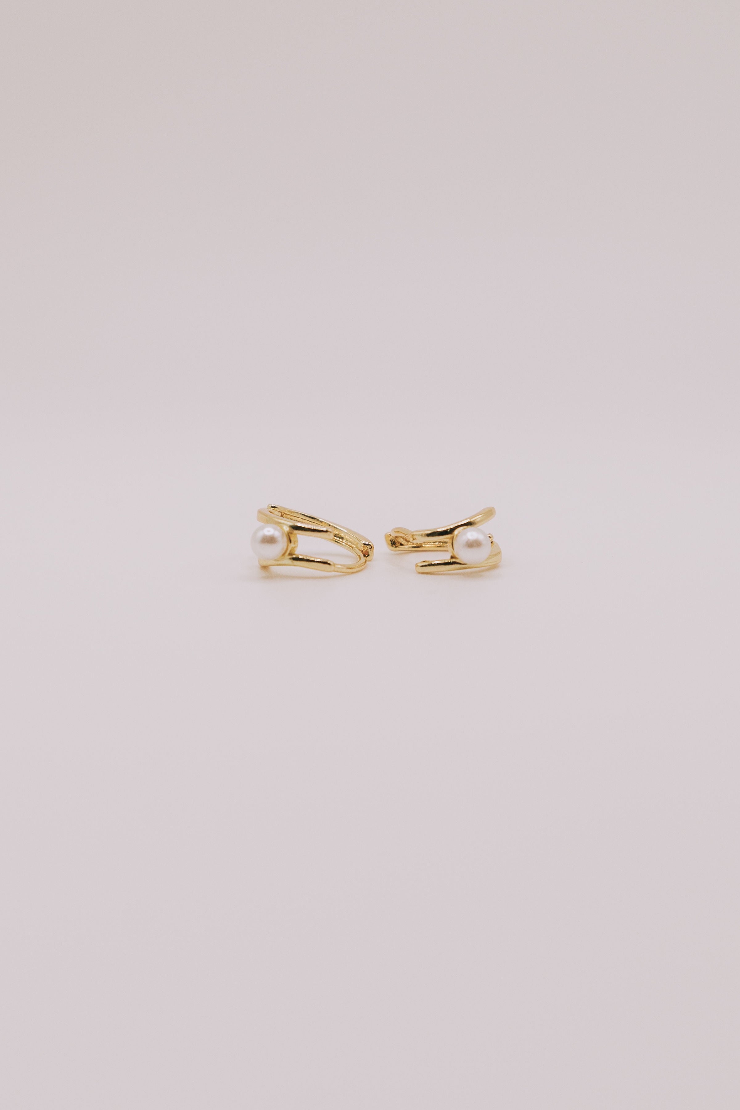 Luxe Pearly Hoops