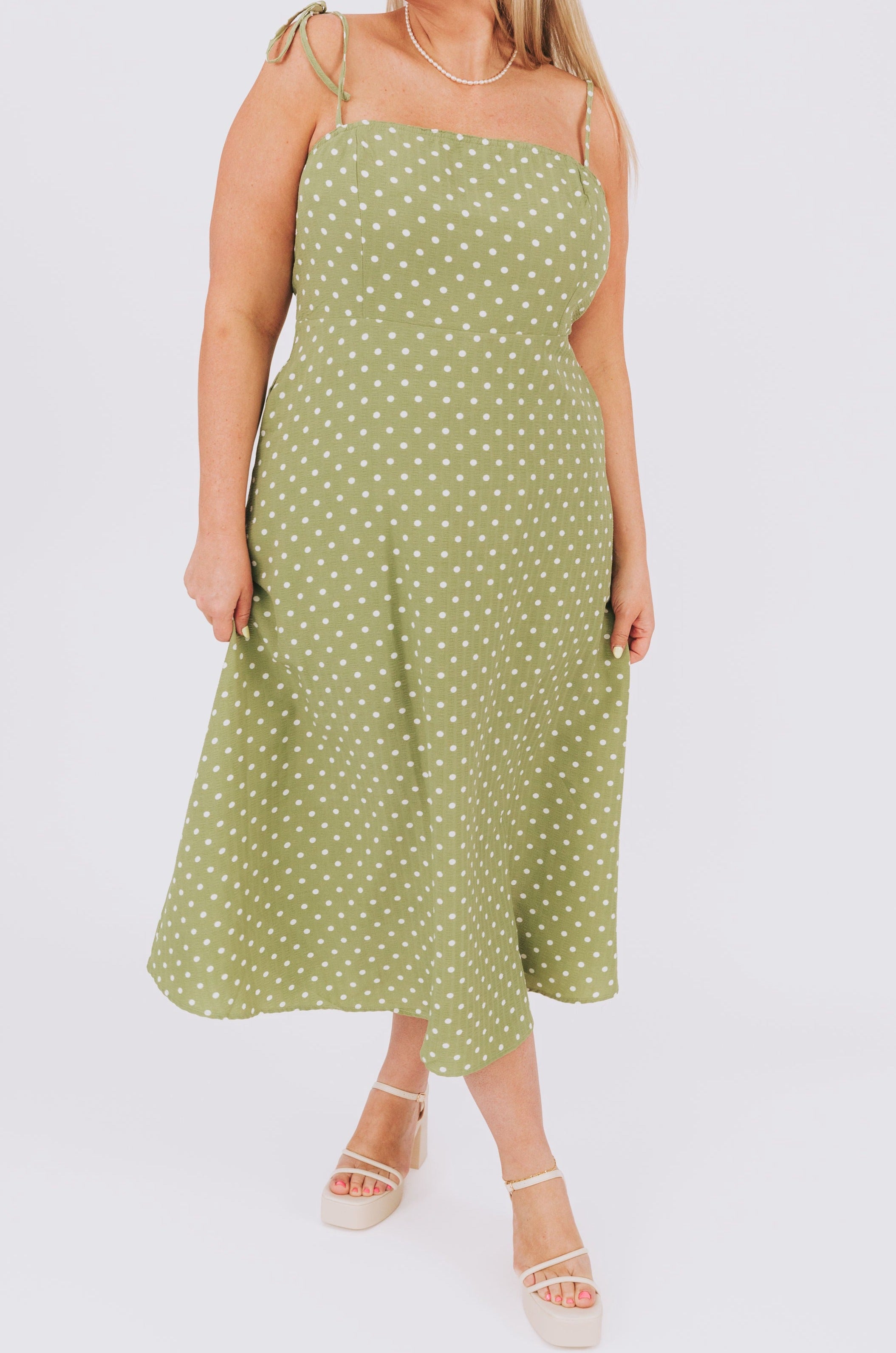 PLUS SIZE - Polka Dot Envy Dress