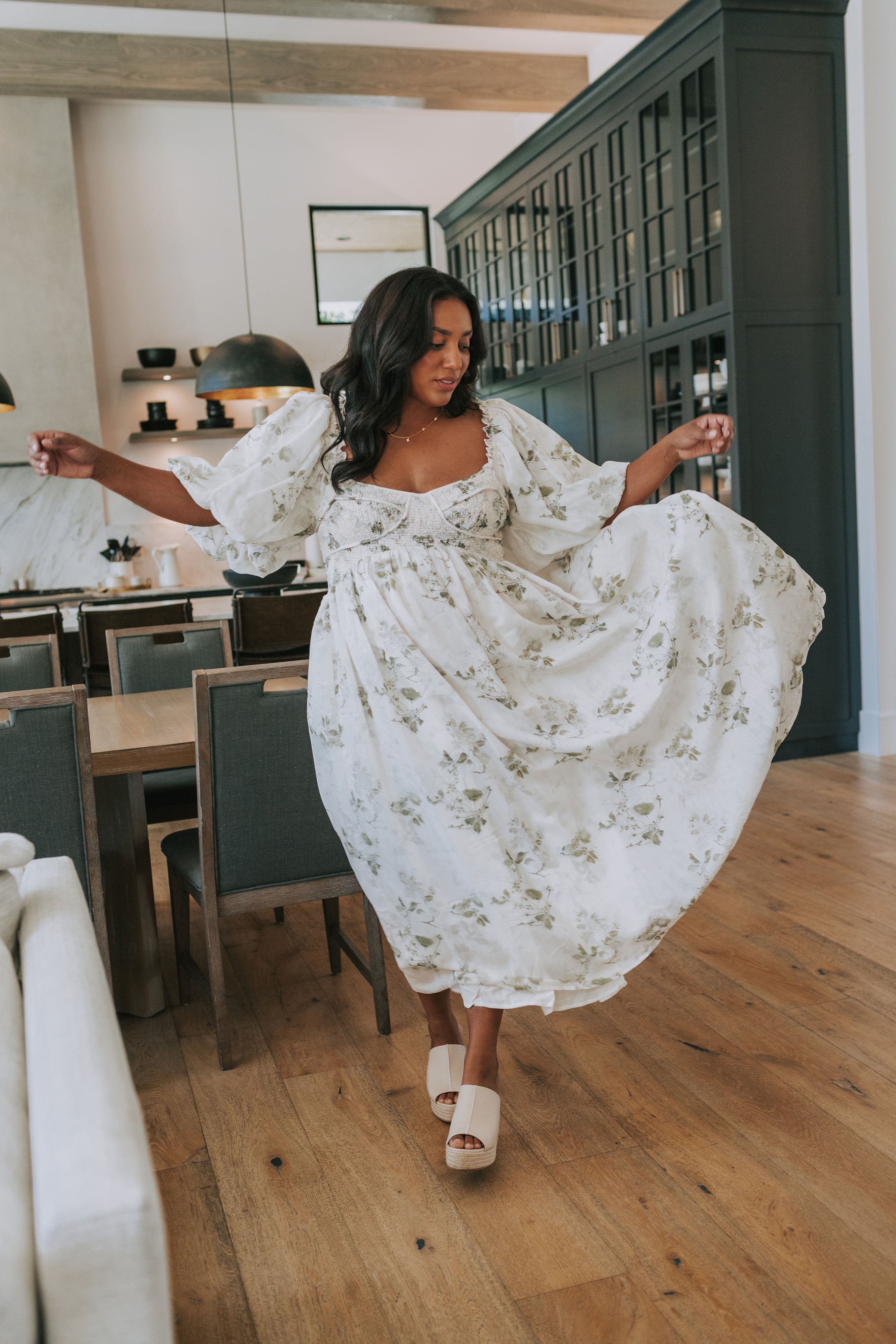 love and be loved midi dress Free People smocked bust for a stretchy and flattering fit love and be loved midi