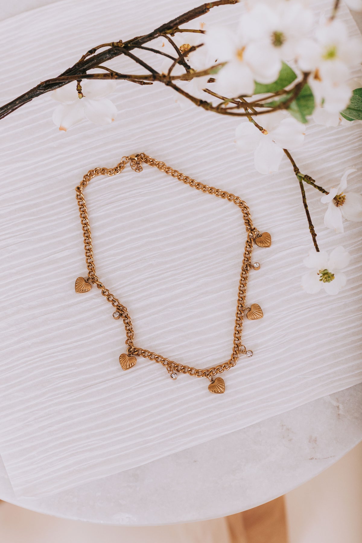 Stealing Hearts Necklace - 18K Gold Plated
