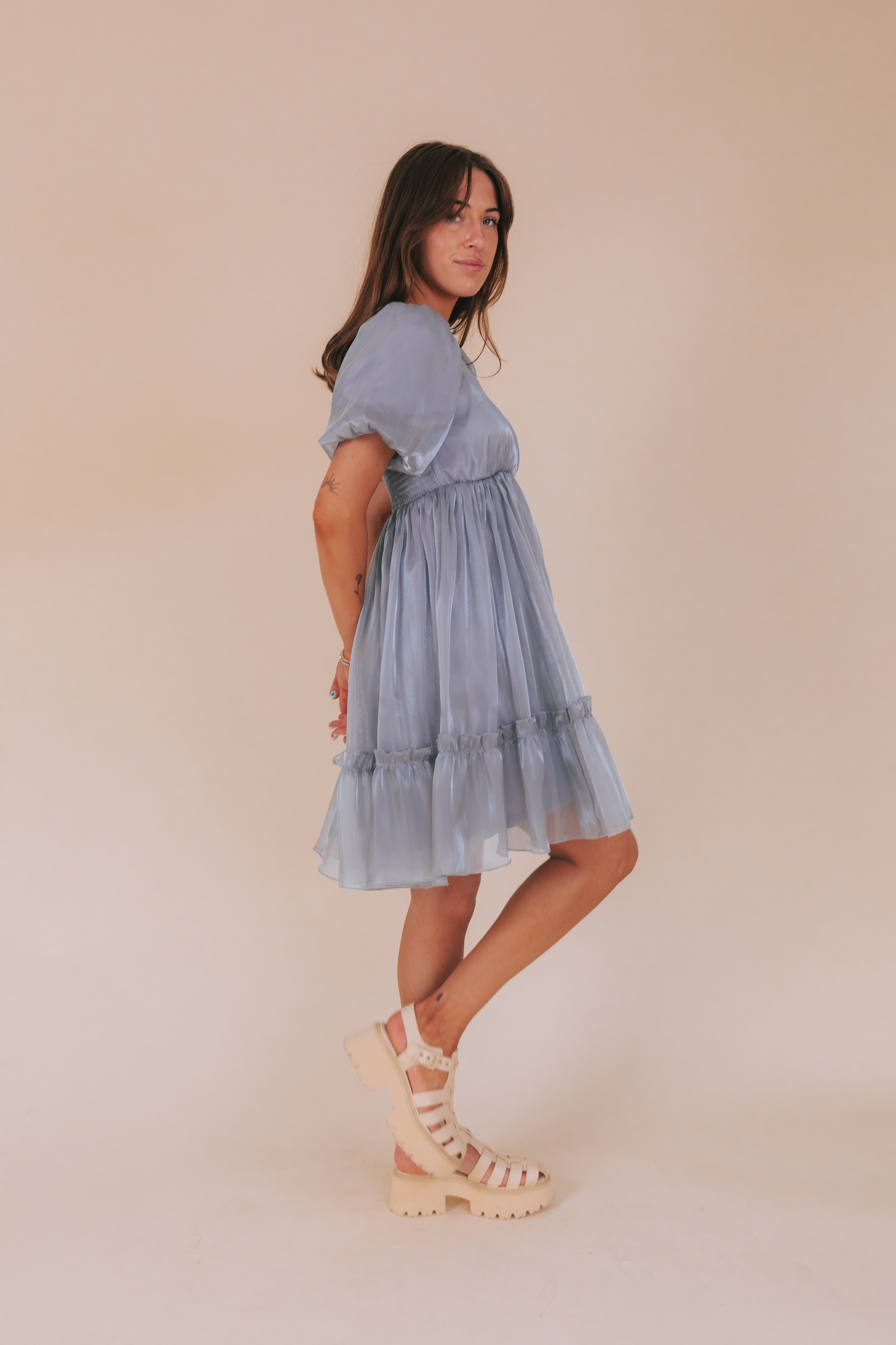 time of your life satin shirt dress Time Of My Life Satin Shirt Dress - Chartreuse