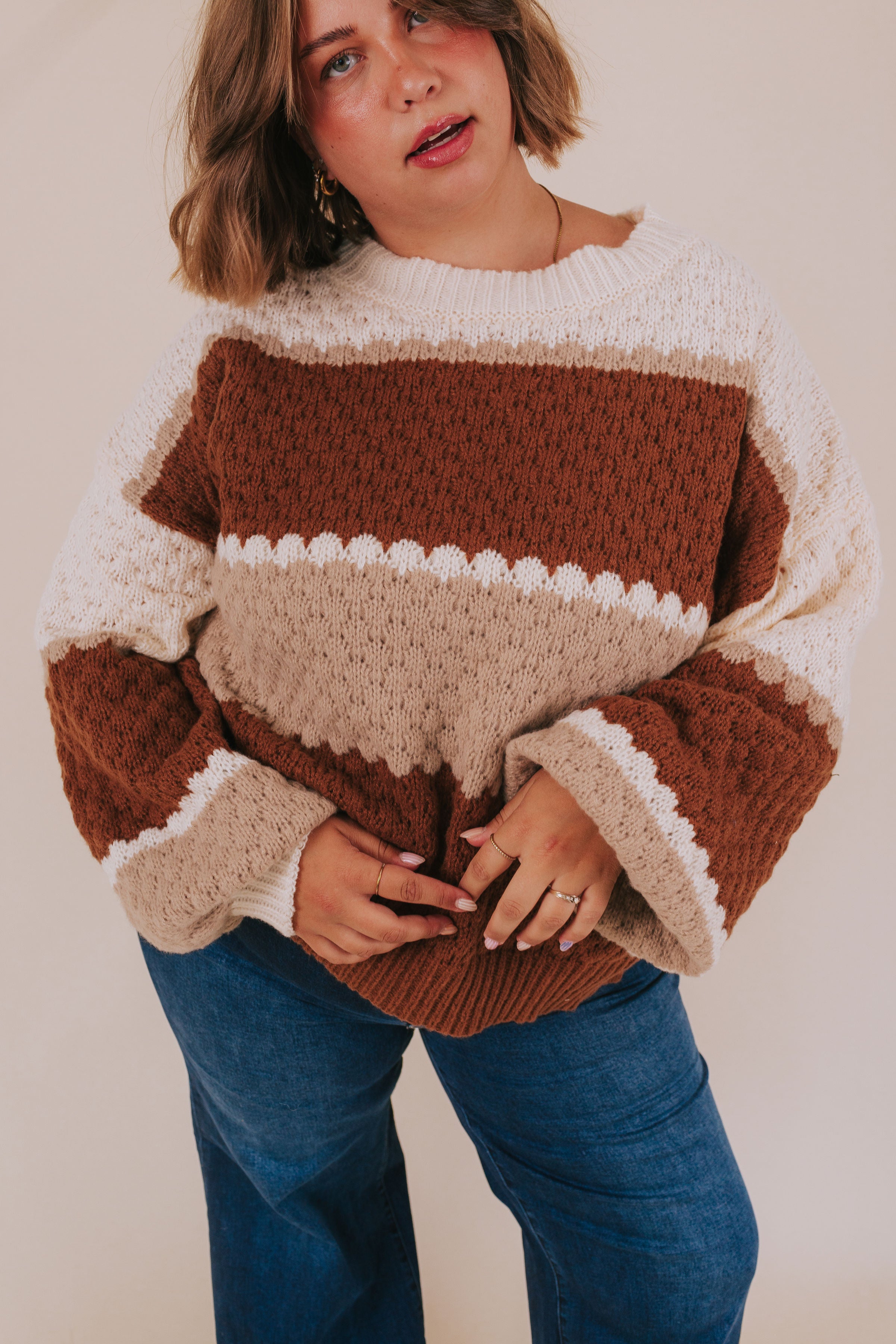 PLUS SIZE - Home At Last Sweater