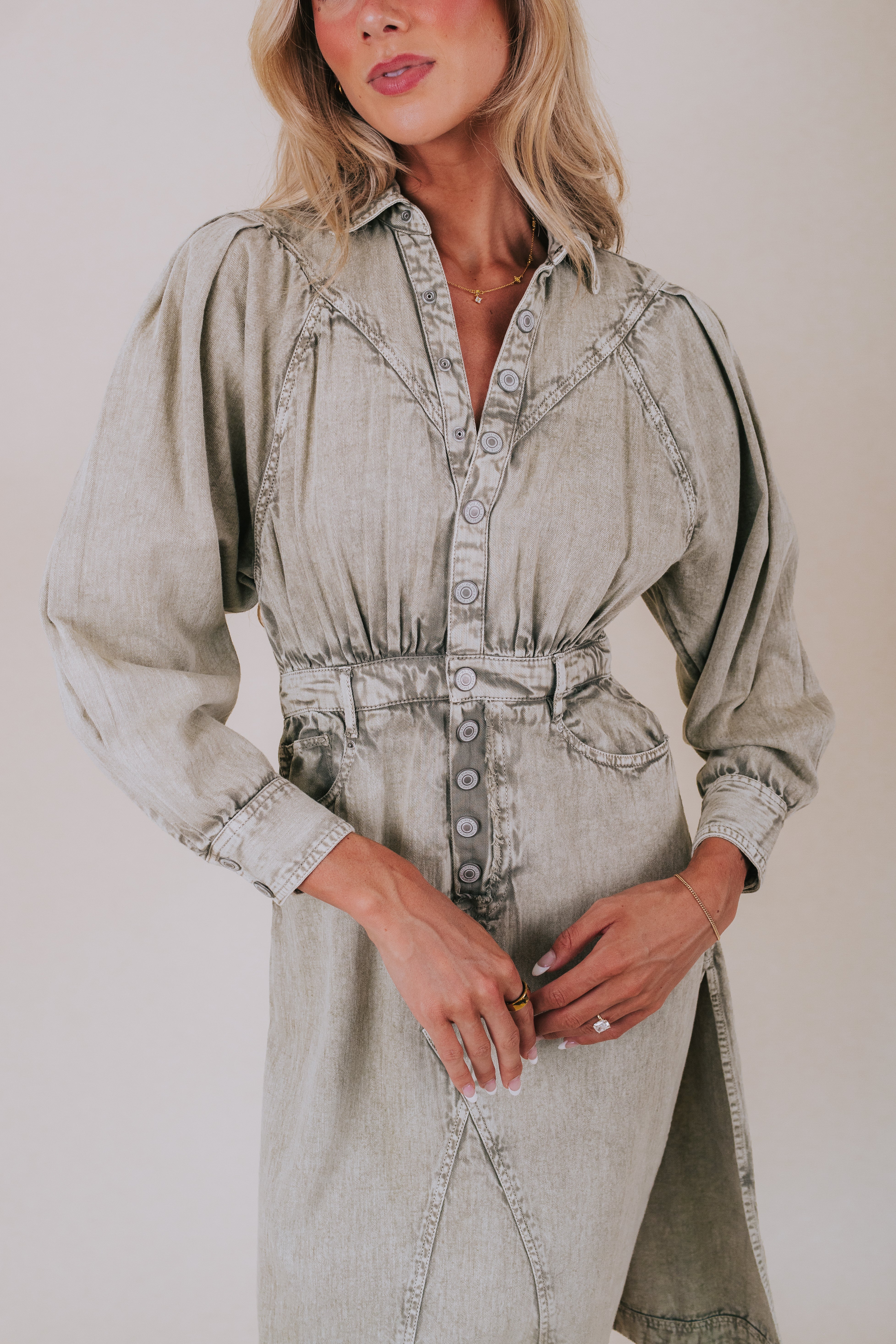 FREE PEOPLE - Mad Love Denim Midi