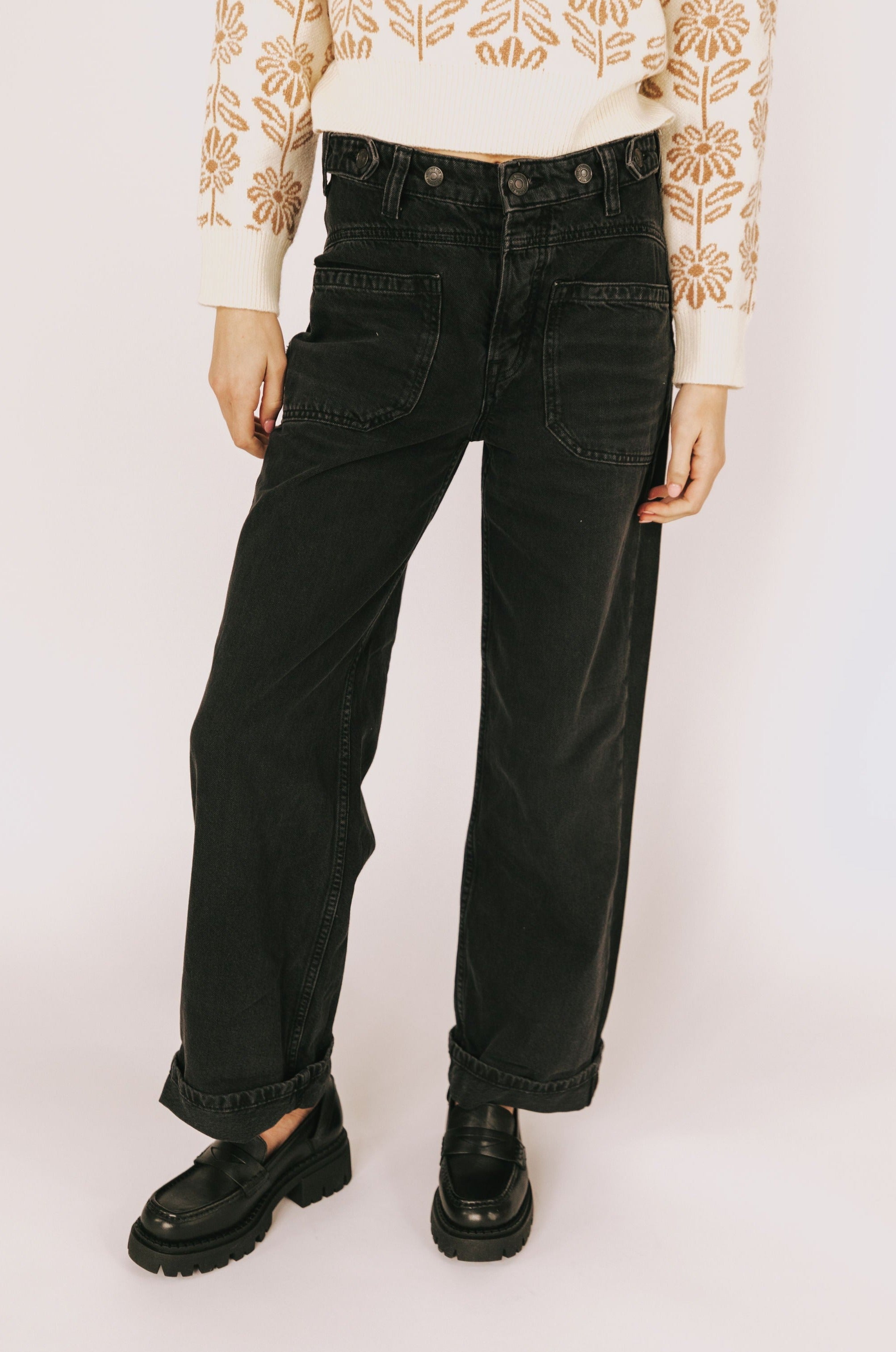 FREE PEOPLE - Palmer Cuffed Jeans - 2 Colors