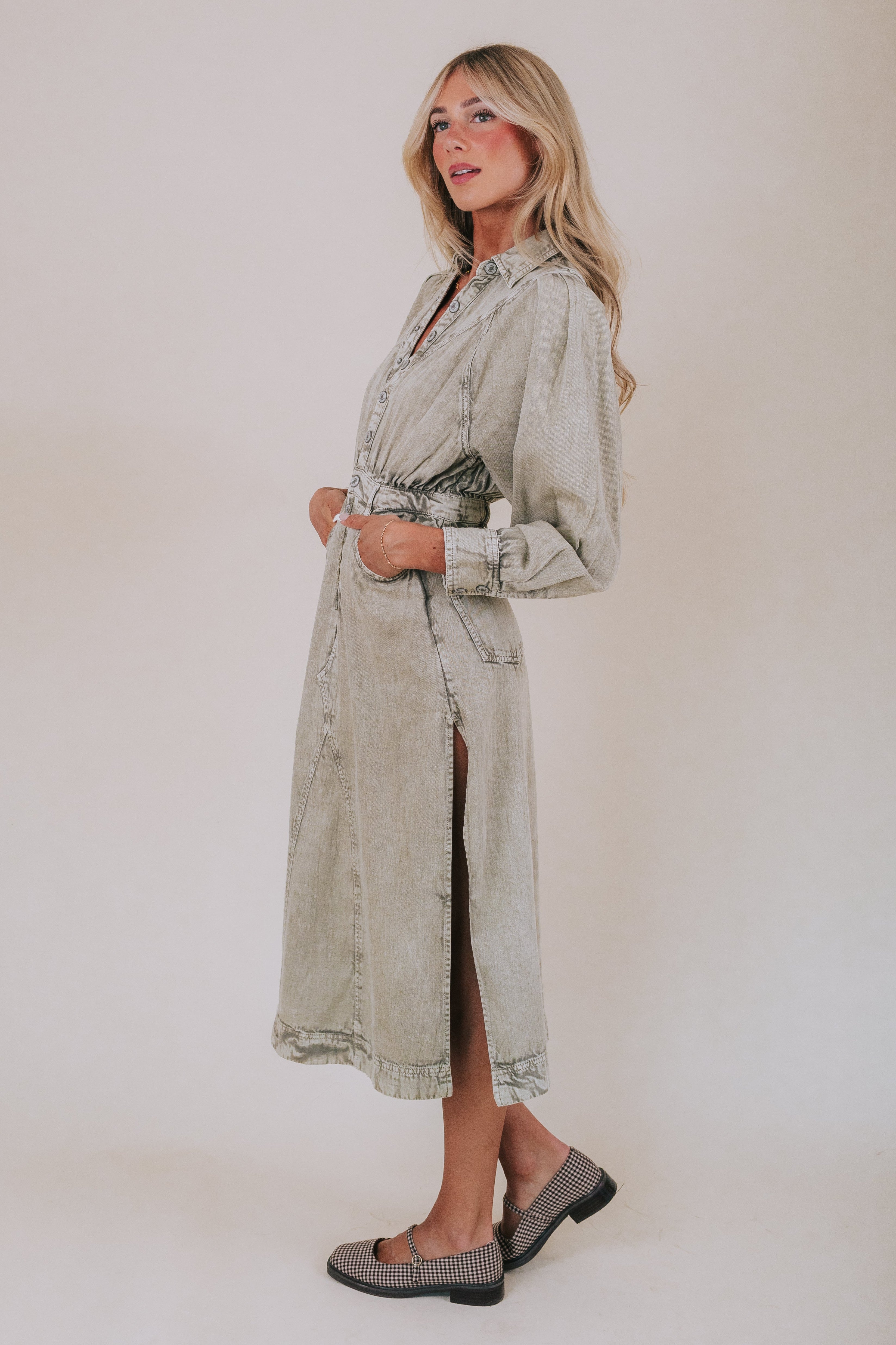 FREE PEOPLE - Mad Love Denim Midi
