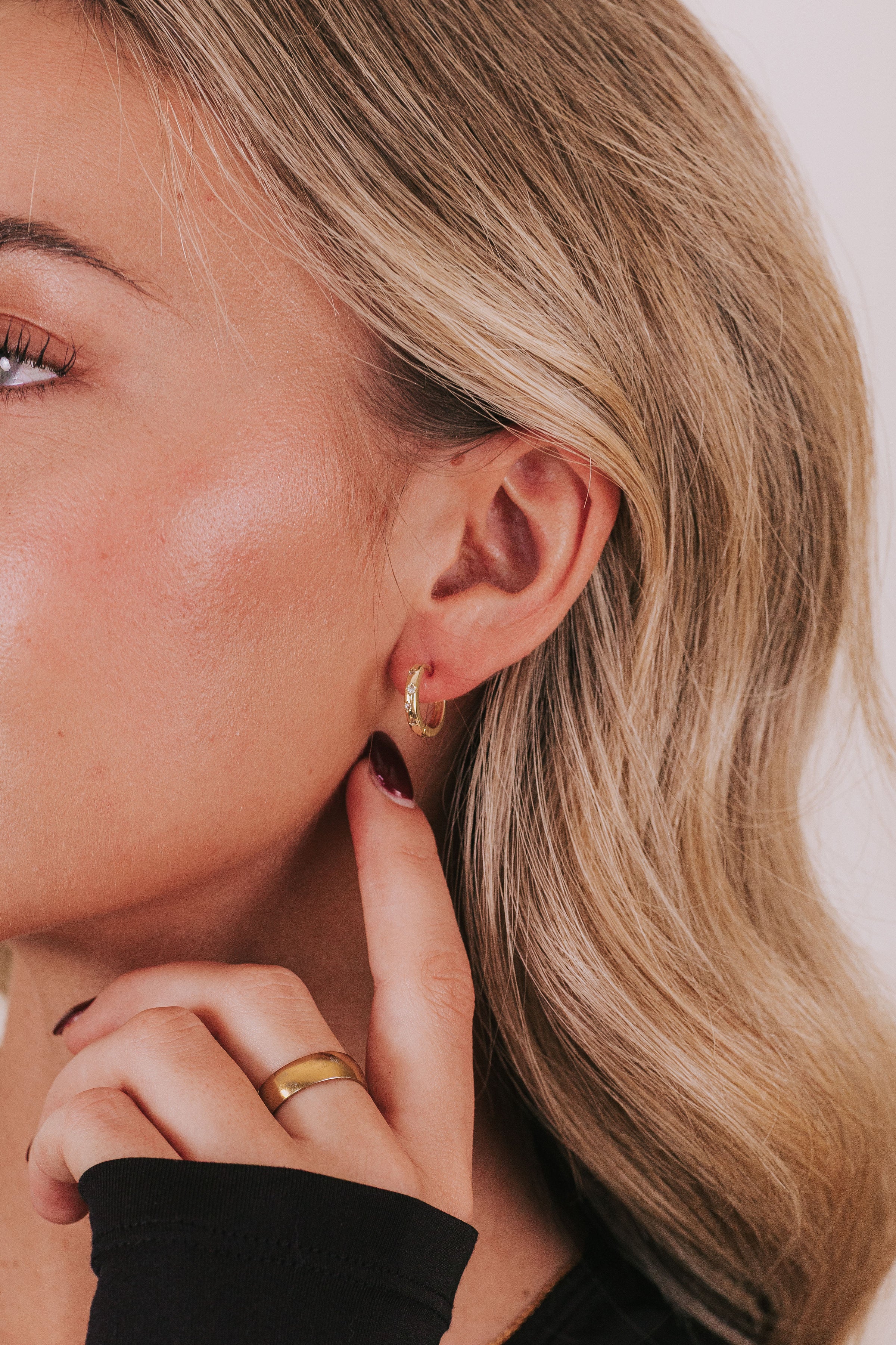 Night Sky Earrings - 14K Gold Plated