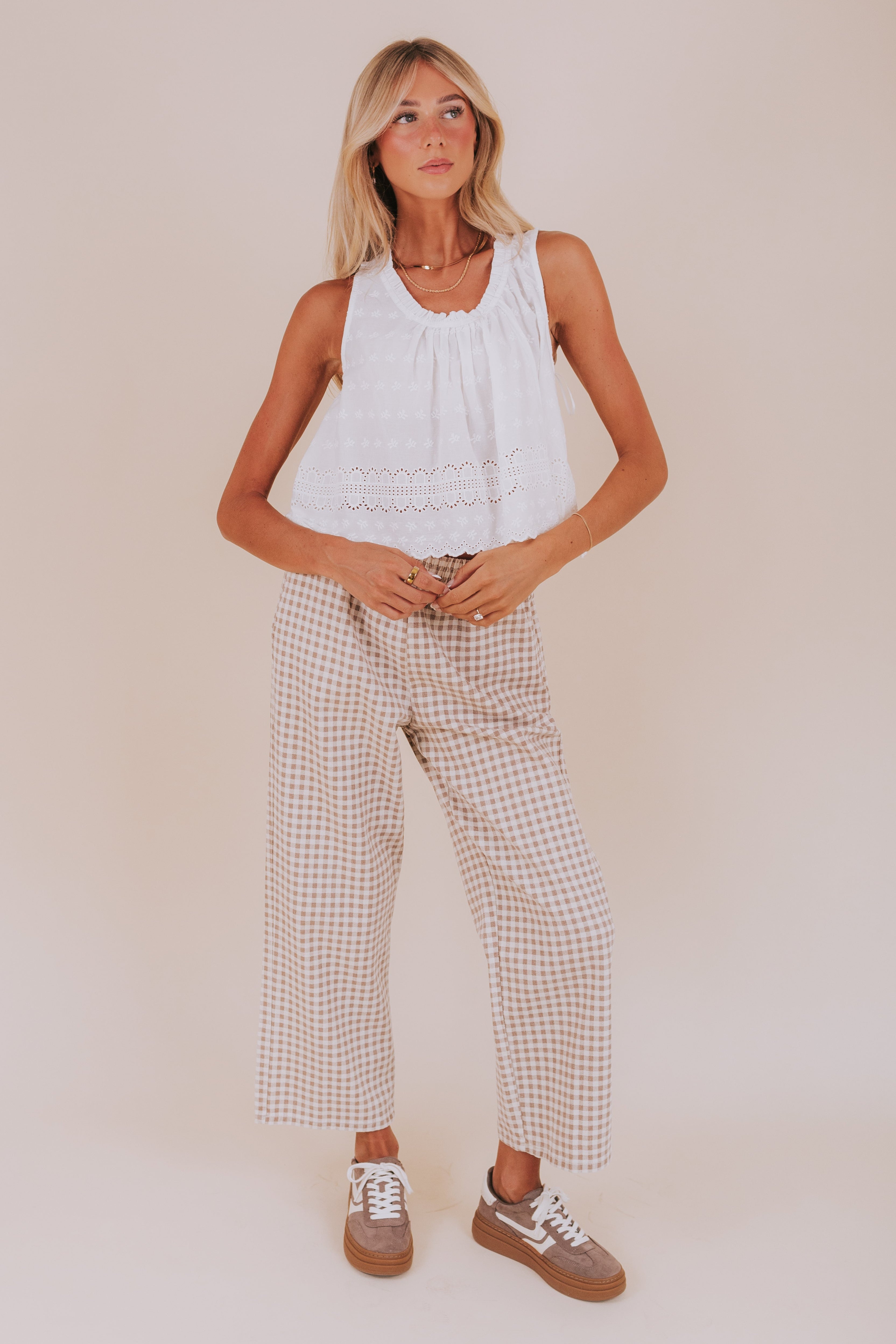 FREE PEOPLE - Marina Eyelet Tank