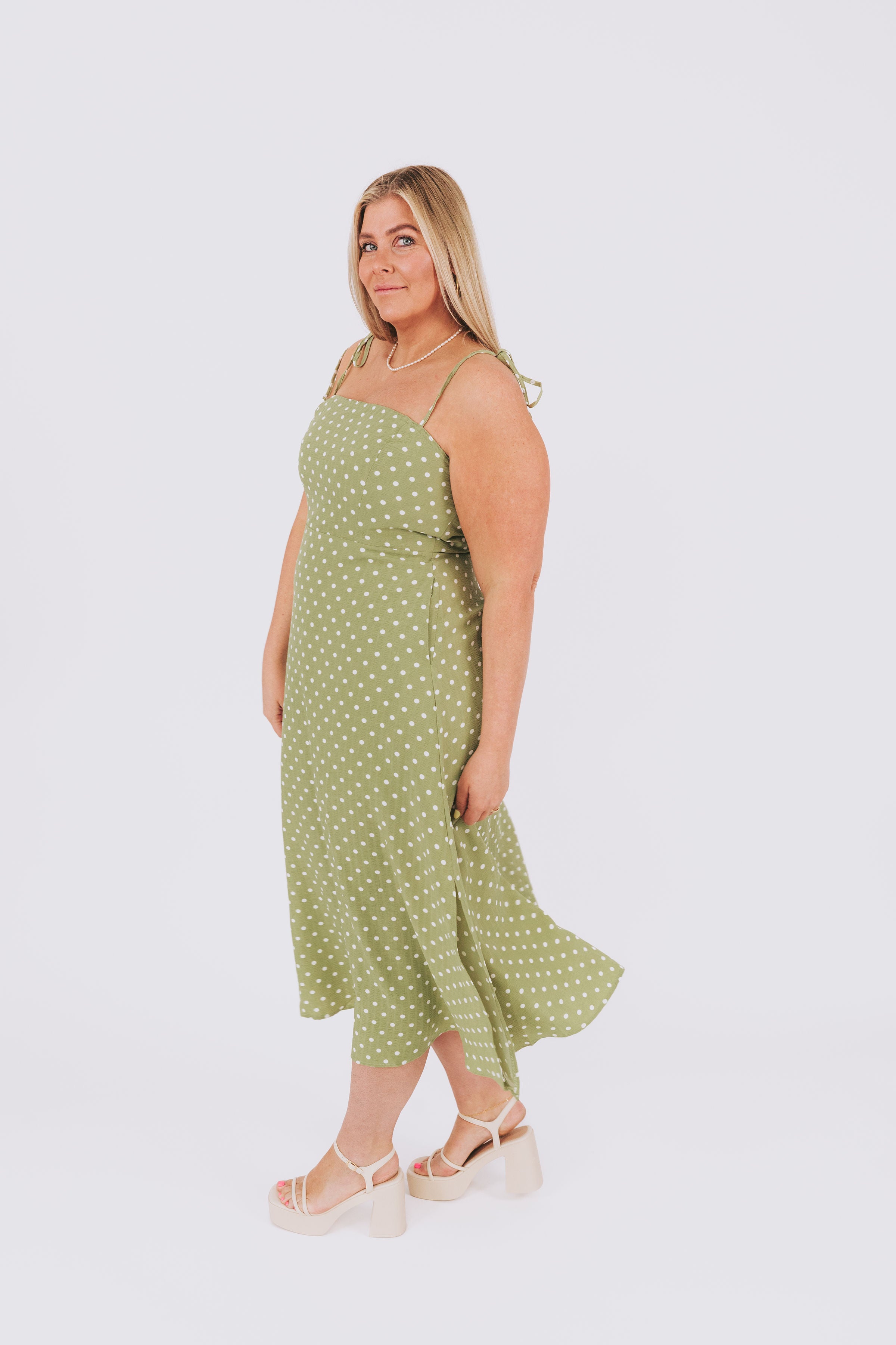 PLUS SIZE - Polka Dot Envy Dress